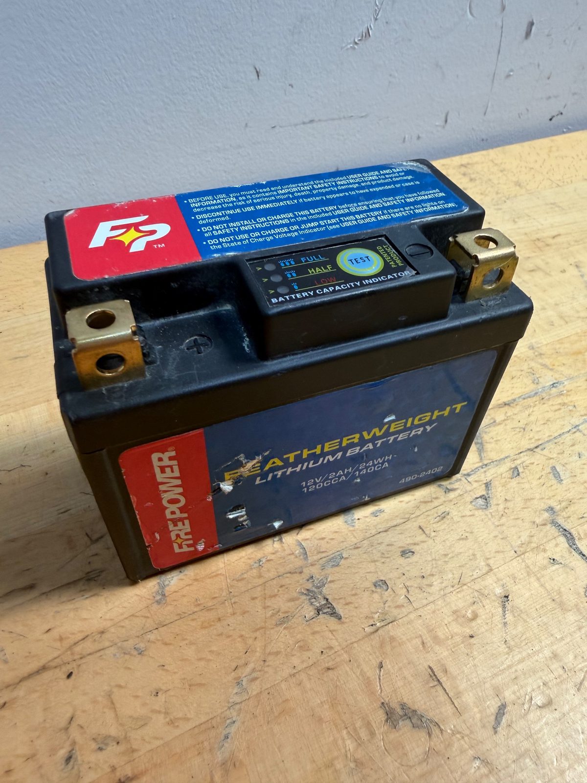2025 Yamaha YZ250F Fire Power Featherweight Lithium Battery 12V 2Ah