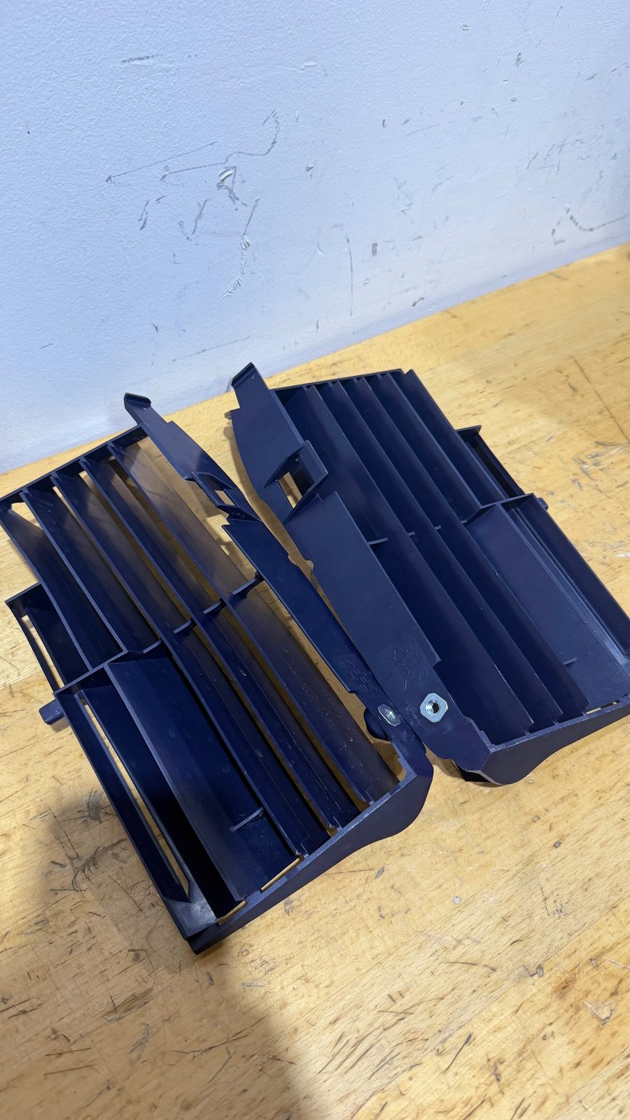 2025 Yamaha YZ250F OEM Blue Radiator Louvers Guards Left and Right Pair - BHR-1240A-00-00