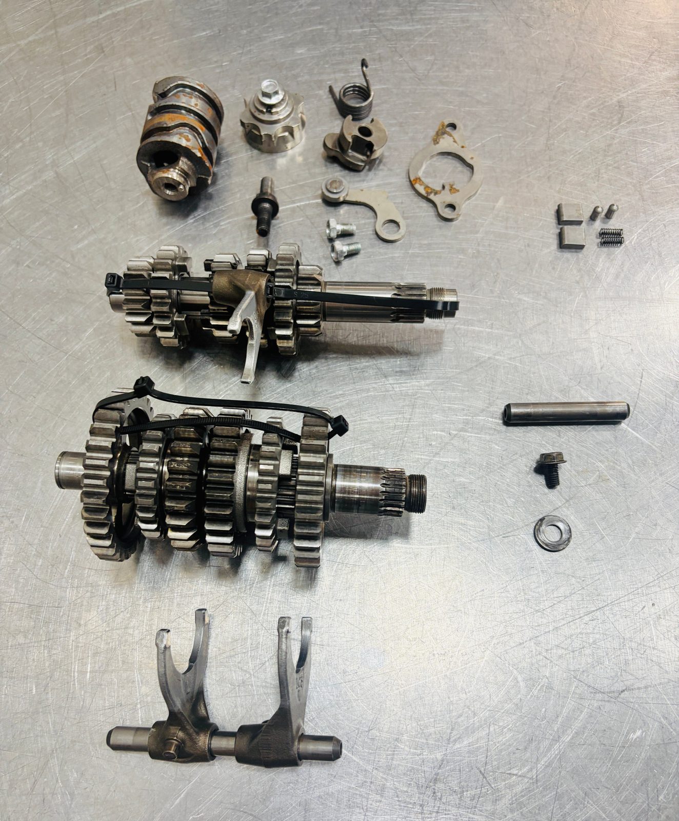 2005-2021 Yamaha YZ125 OEM Transmission Gear Set Shift Drum Forks Shafts Complete Assembly