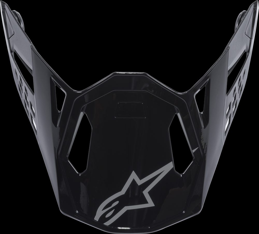 Alpinestars Supertech M10 Solid Visor - Black Glossy Carbon
