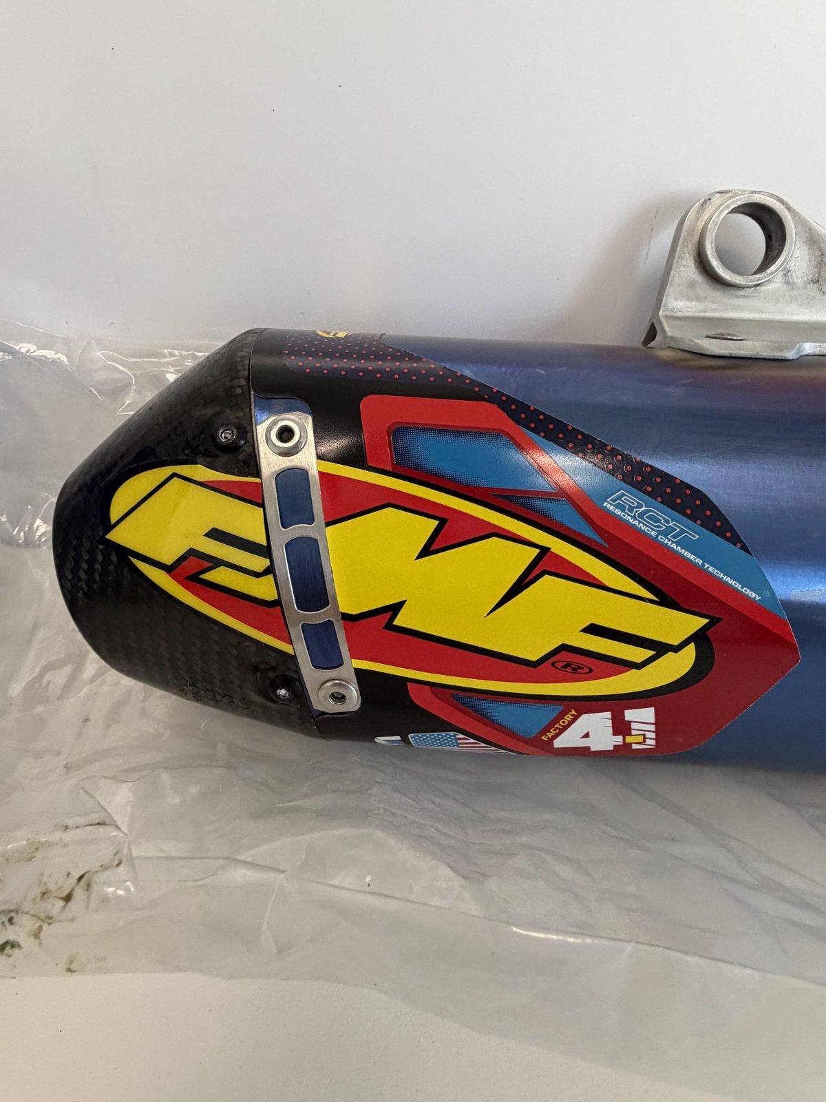 2021 Kawasaki KX250F FMF Factory 4.1 RCT Silencer Muffler Carbon End Cap