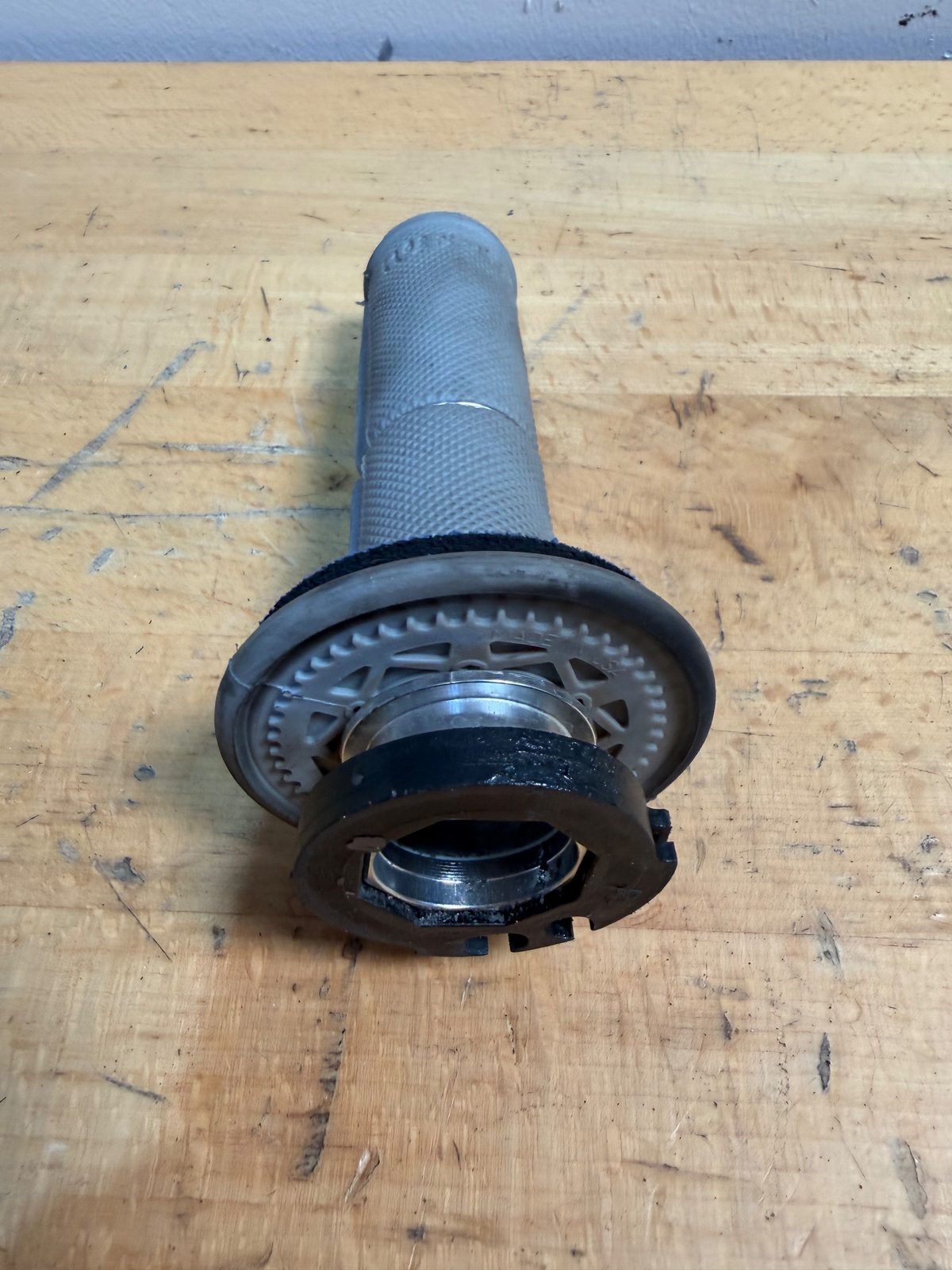 2025 Yamaha YZ250F OEM Throttle Tube with Grip and Cable Cam - BMF-26302-00-00