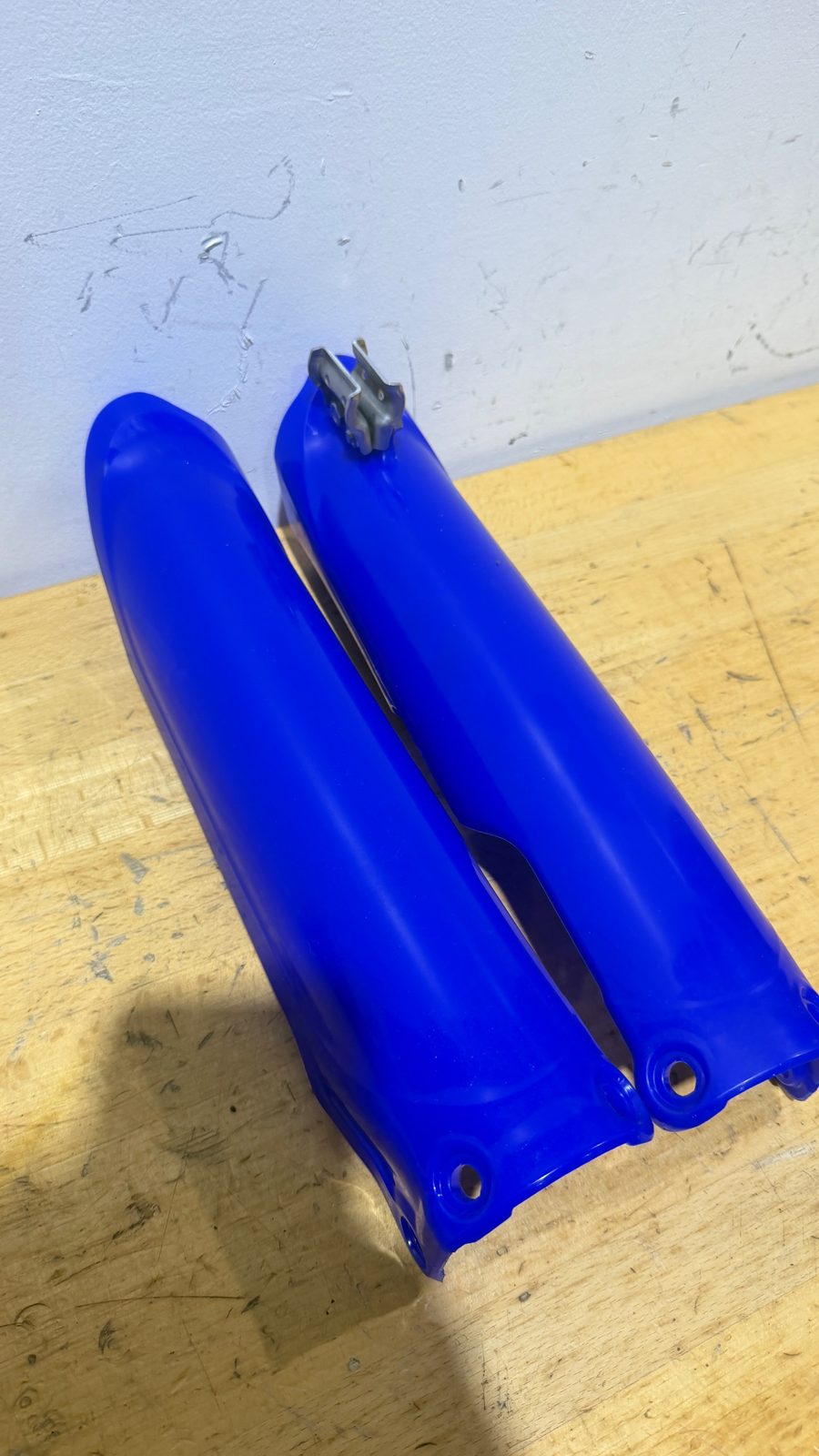 2025 Yamaha YZ250F OEM Blue Fork Guards Lower Fork Covers Pair