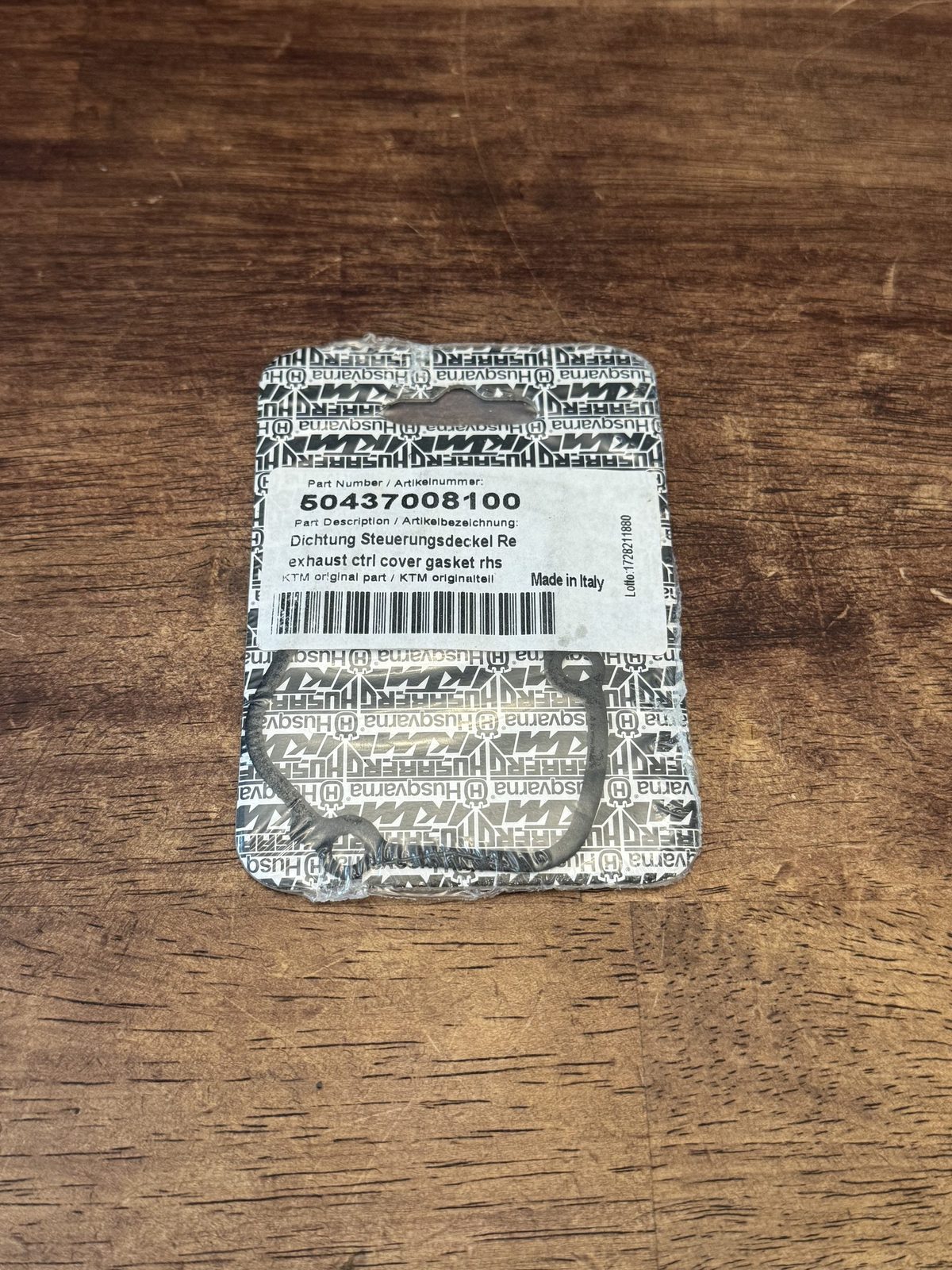 KTM Husqvarna OEM Exhaust Control Cover Gasket RHS 50437008100 New Genuine