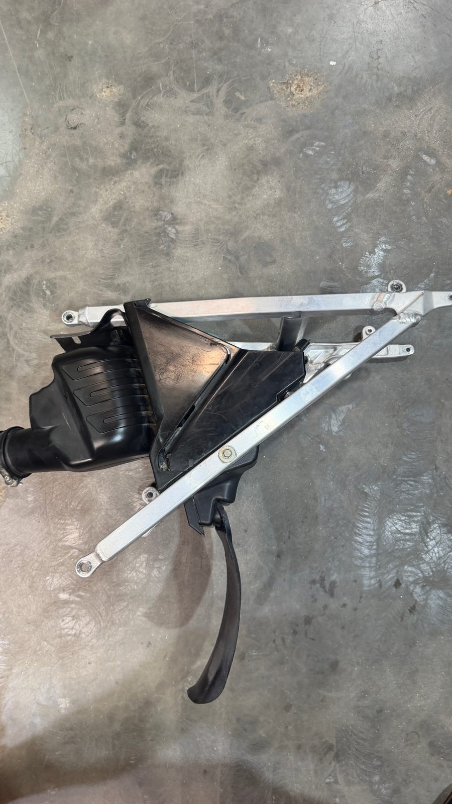 2010-2012 Suzuki RMZ250 OEM Aluminum Subframe with Airbox and Air Boot Complete Assembly