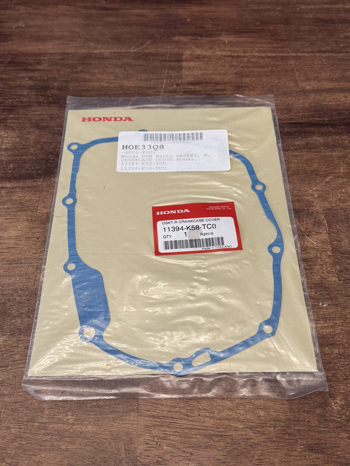 Honda OEM Right Crankcase Cover Gasket 11394-K58-TC0 New Genuine