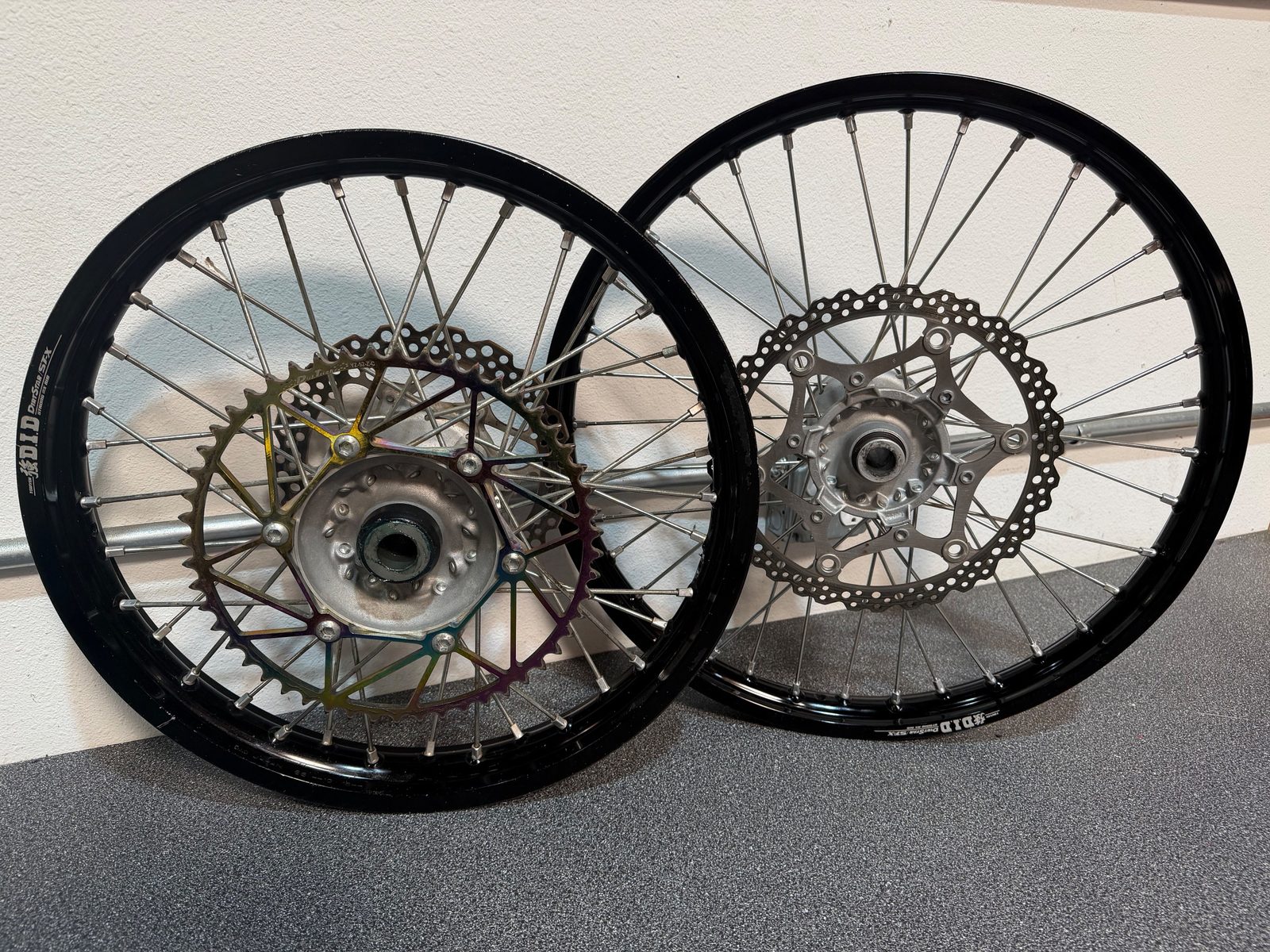 2025 Yamaha YZ250F OEM DID STX wheels  with Sprocket and Brake Rotor Complete Assembly - B2W-2581T-00-00