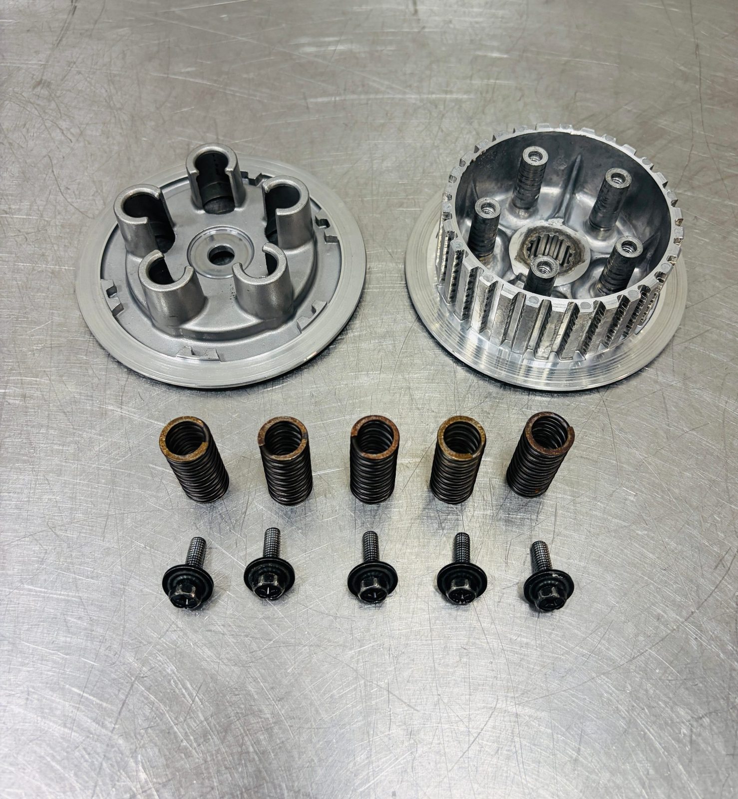 2005-2027 Yamaha YZ125 OEM Clutch Inner Hub Boss Pressure Plate Springs Bolts Complete Assembly - 5HD-16351-00-00 /