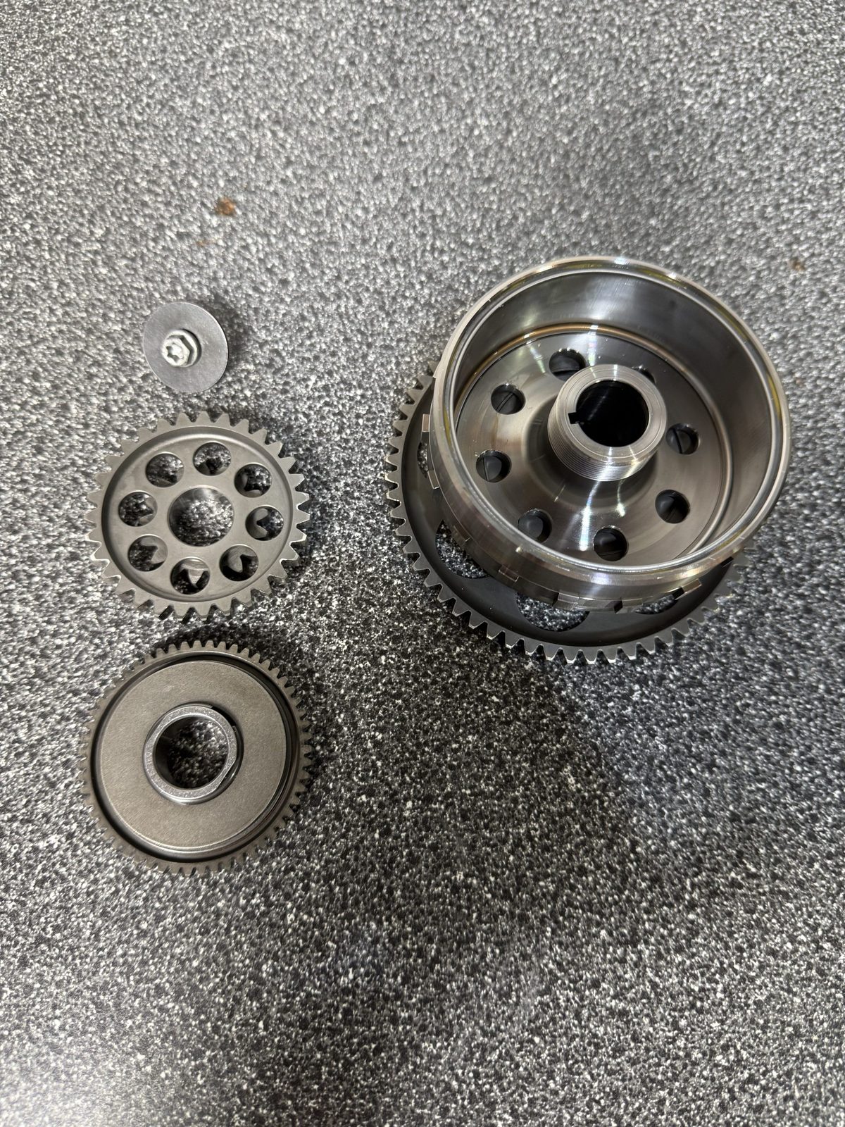 2026 KTM 250 SX-F OEM Flywheel Rotor with Starter Idler Gears Complete Assembly