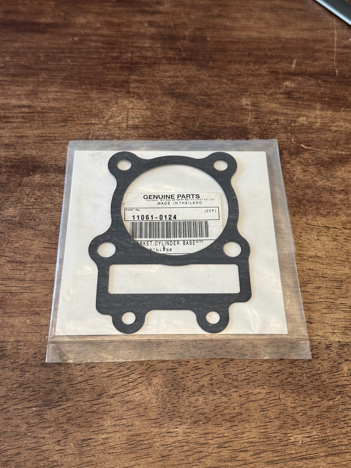 Kawasaki KLX140 OEM Cylinder Base Gasket 11061-0124 New Genuine