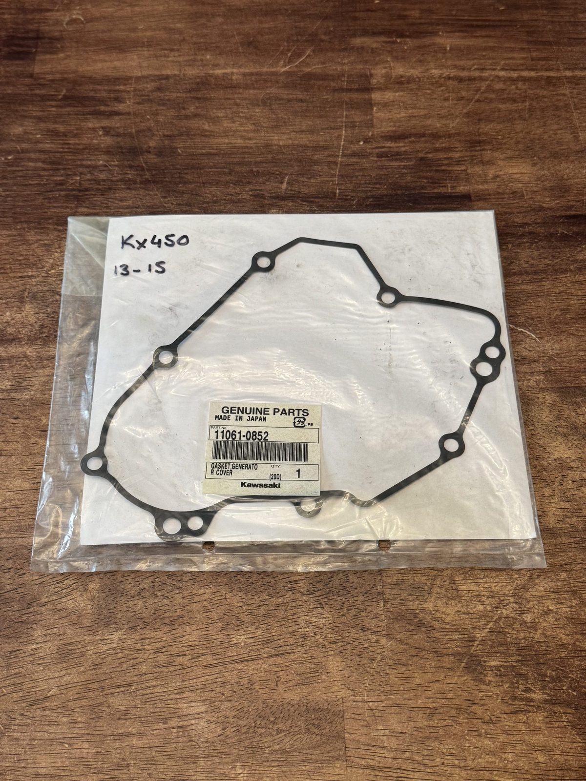 2013-2015 Kawasaki KX450F OEM Generator Cover Gasket 11061-0852 New
