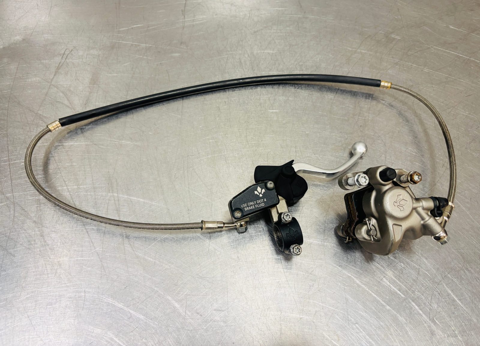 2024 Husqvarna TC65 OEM Front Brake Master Cylinder Caliper Line Complete Assembly A40513015001 / A40513001044