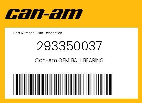 Can-Am OEM Rear Trailing Arm Ball Bearing Outlander Renegade 293350037