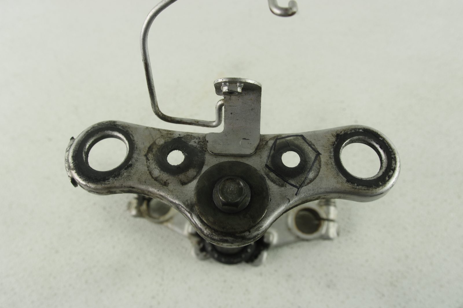 2007 Yamaha TTR90E Triple Clamp Set Steering Stem Upper Lower