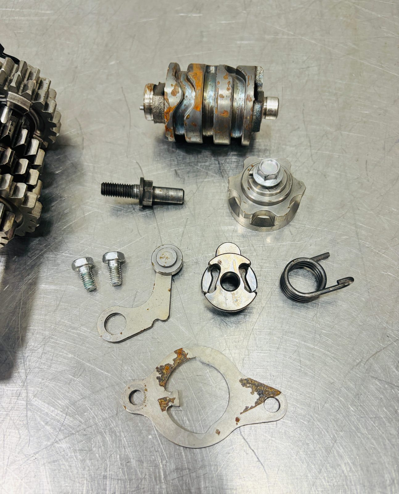 2005-2021  Yamaha YZ125 OEM Transmission Gear Set Shift Drum Forks Shafts Complete Assembly