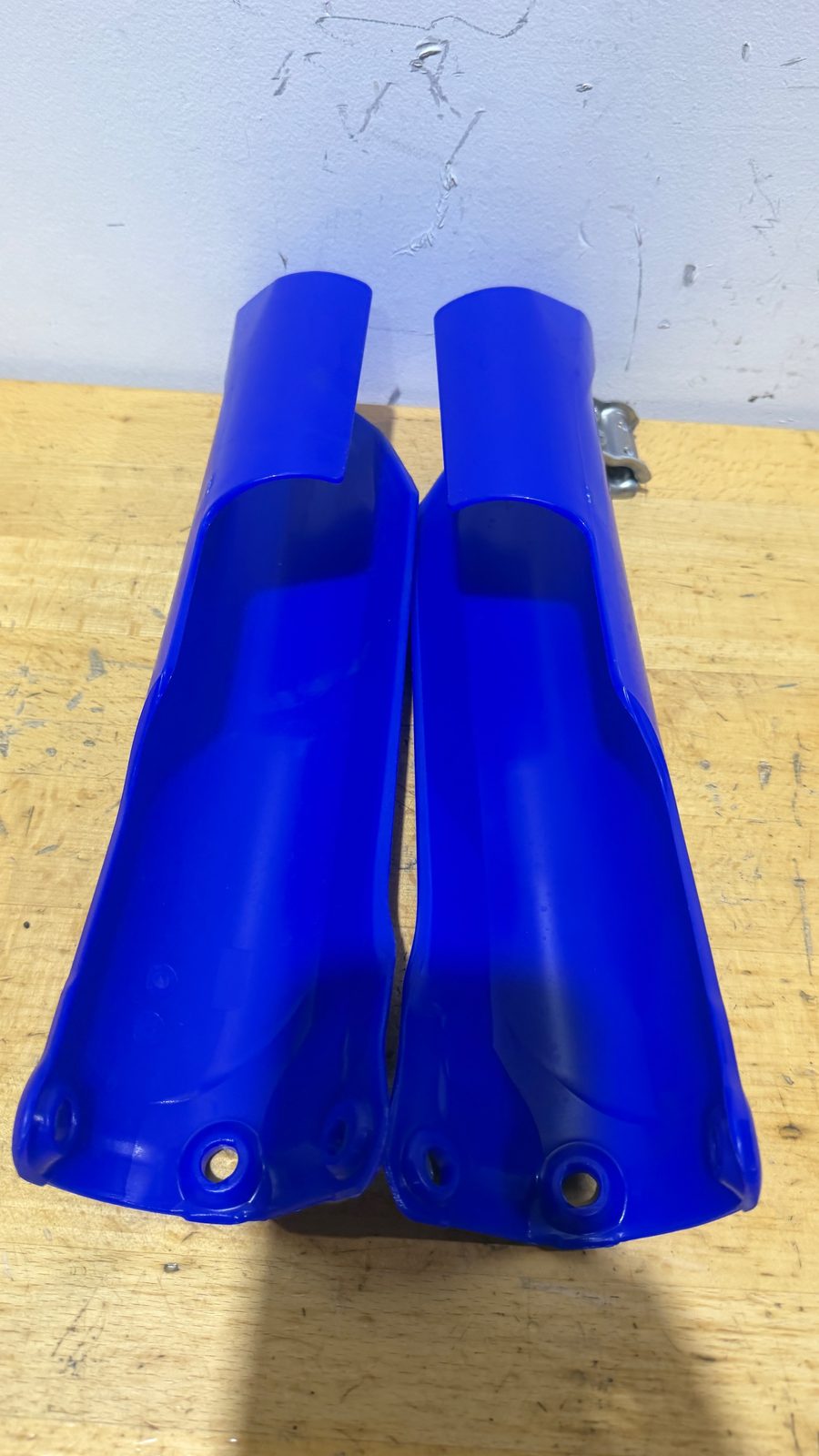 2025 Yamaha YZ250F OEM Blue Fork Guards Lower Fork Covers Pair