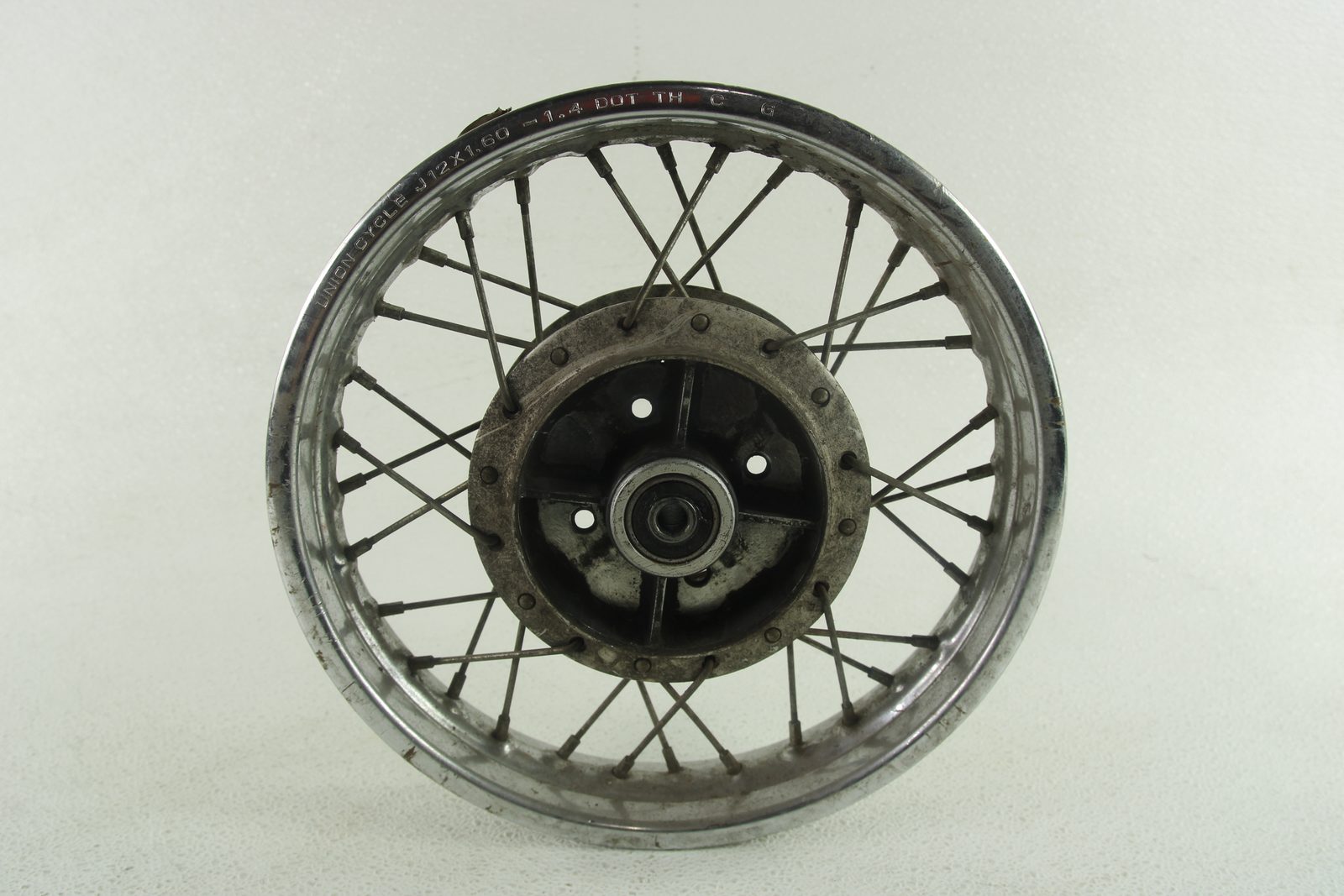 2007 Yamaha TTR90E OEM Rear Wheel 12x1.60 Rim Hub Spokes 94416-12002-00