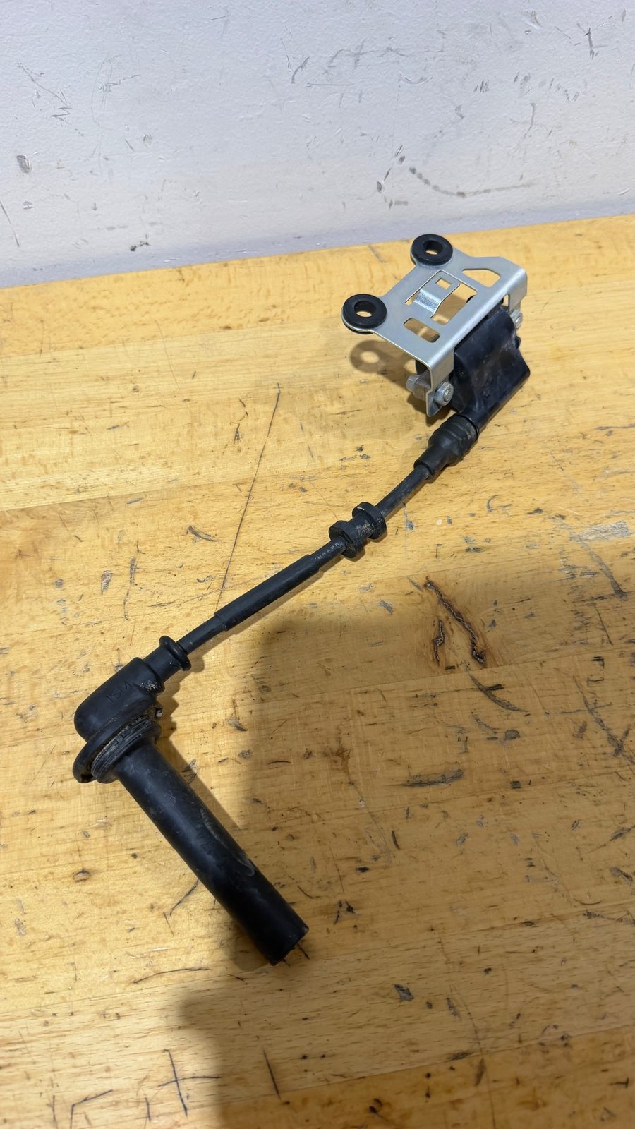 2025 Yamaha YZ250F OEM Ignition Coil Spark Plug Cap with Mounting Bracket - 1SM-82370-01-00