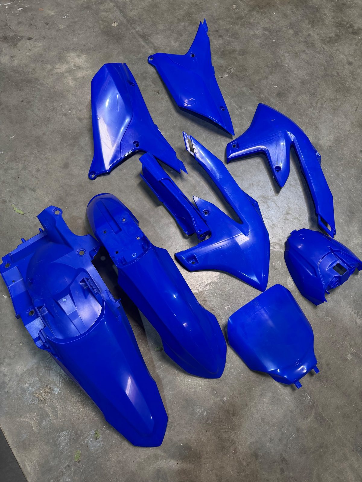 2025 Yamaha YZ250F Acerbis Full Plastics Kit Blue Fenders Shrouds Side Panels - 2979590001