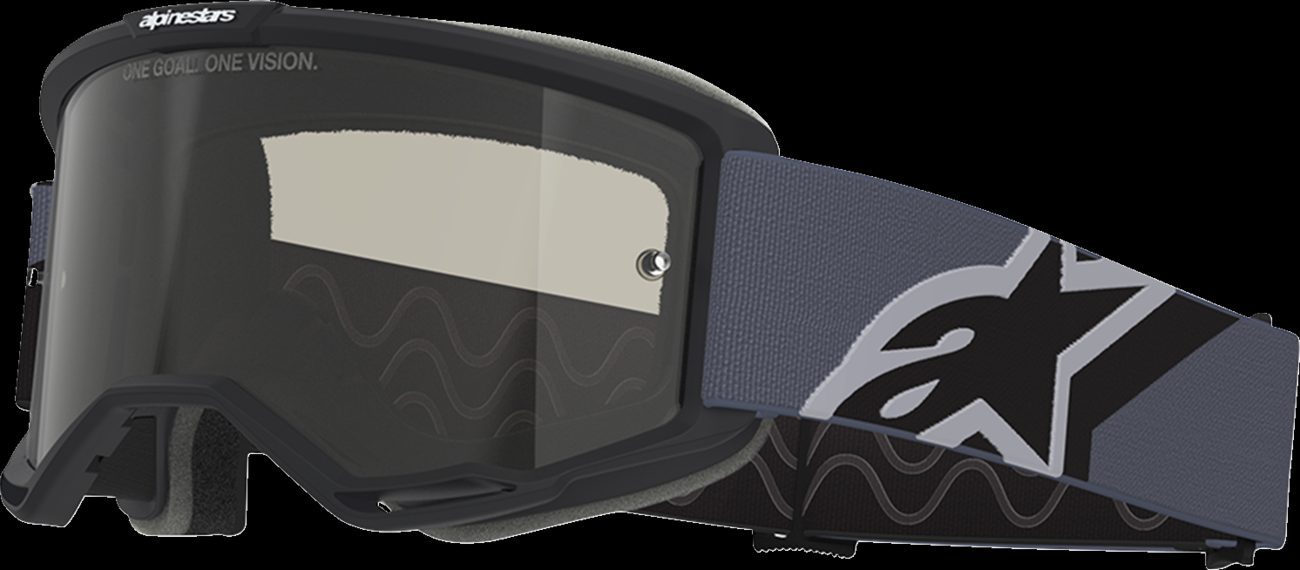 Alpinestars Vision Sand Goggle Black/Gray Dark Gray Smoke Lens New