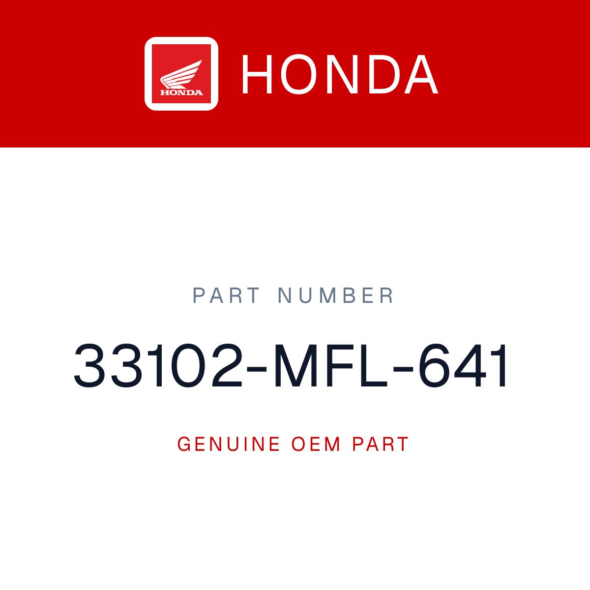 Honda OEM Front Headlight Assembly 2008-2011 100 - 33102-MFL-641 undefined