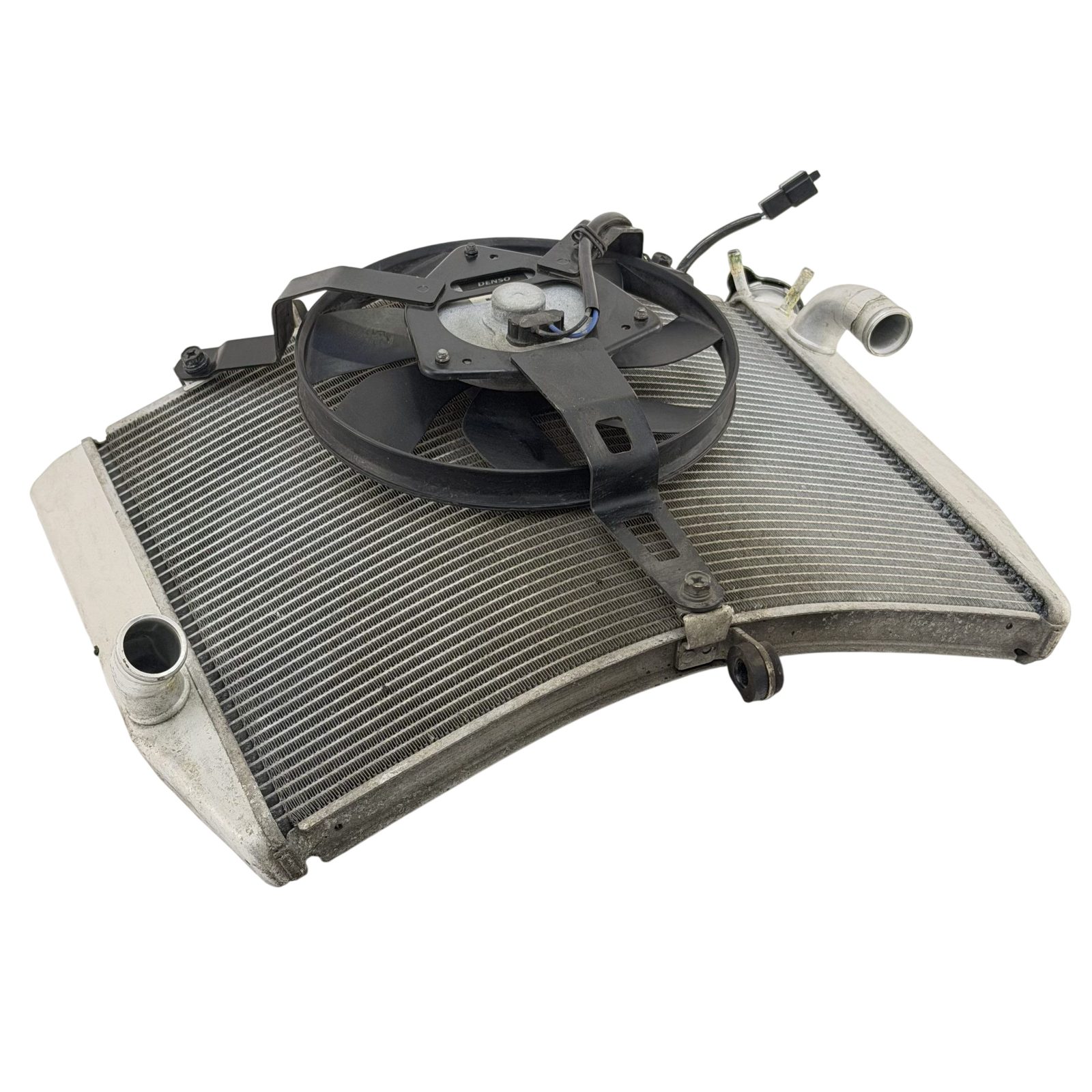 2007 - 2008 KAWASAKI NINJA ZX6R ZX600 RADIATOR WITH FAN ASSEMBLY DENSO 39061-0092