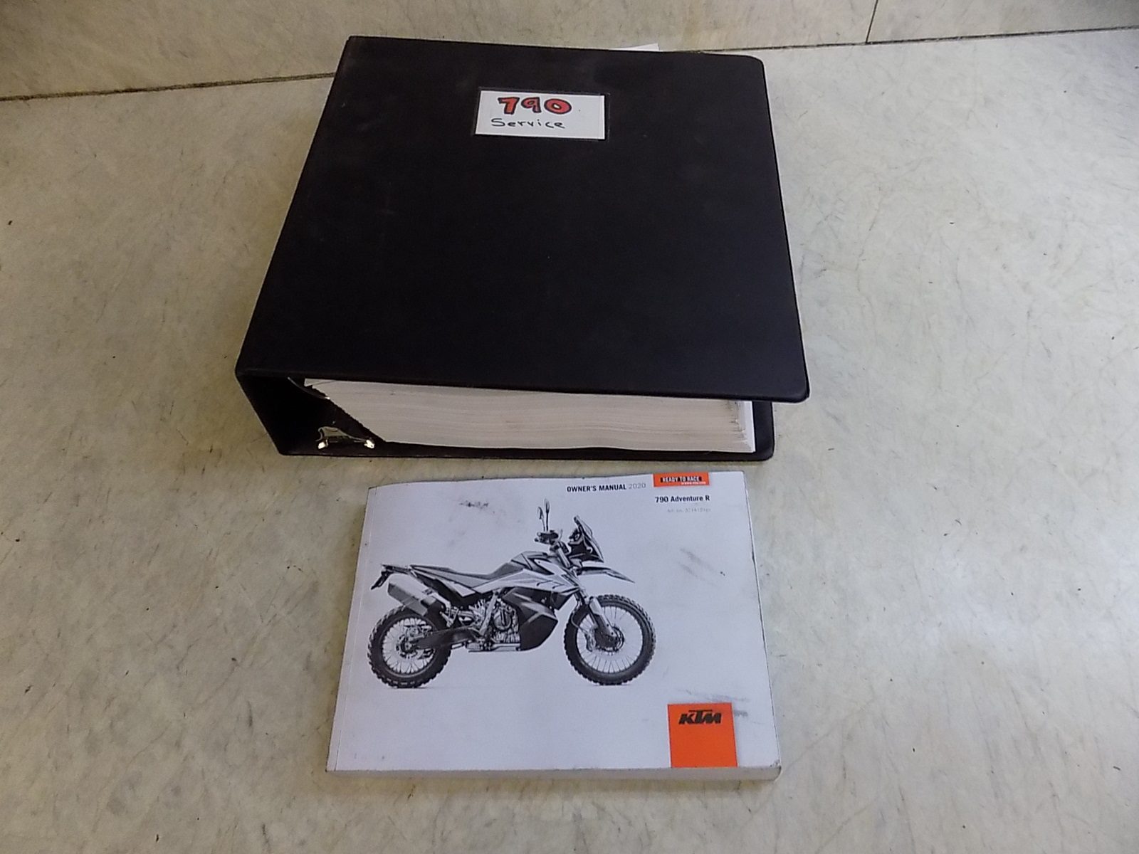KTM 790 Adventure R OEM Owners Manual Repair Service Manual Binder Set 2020