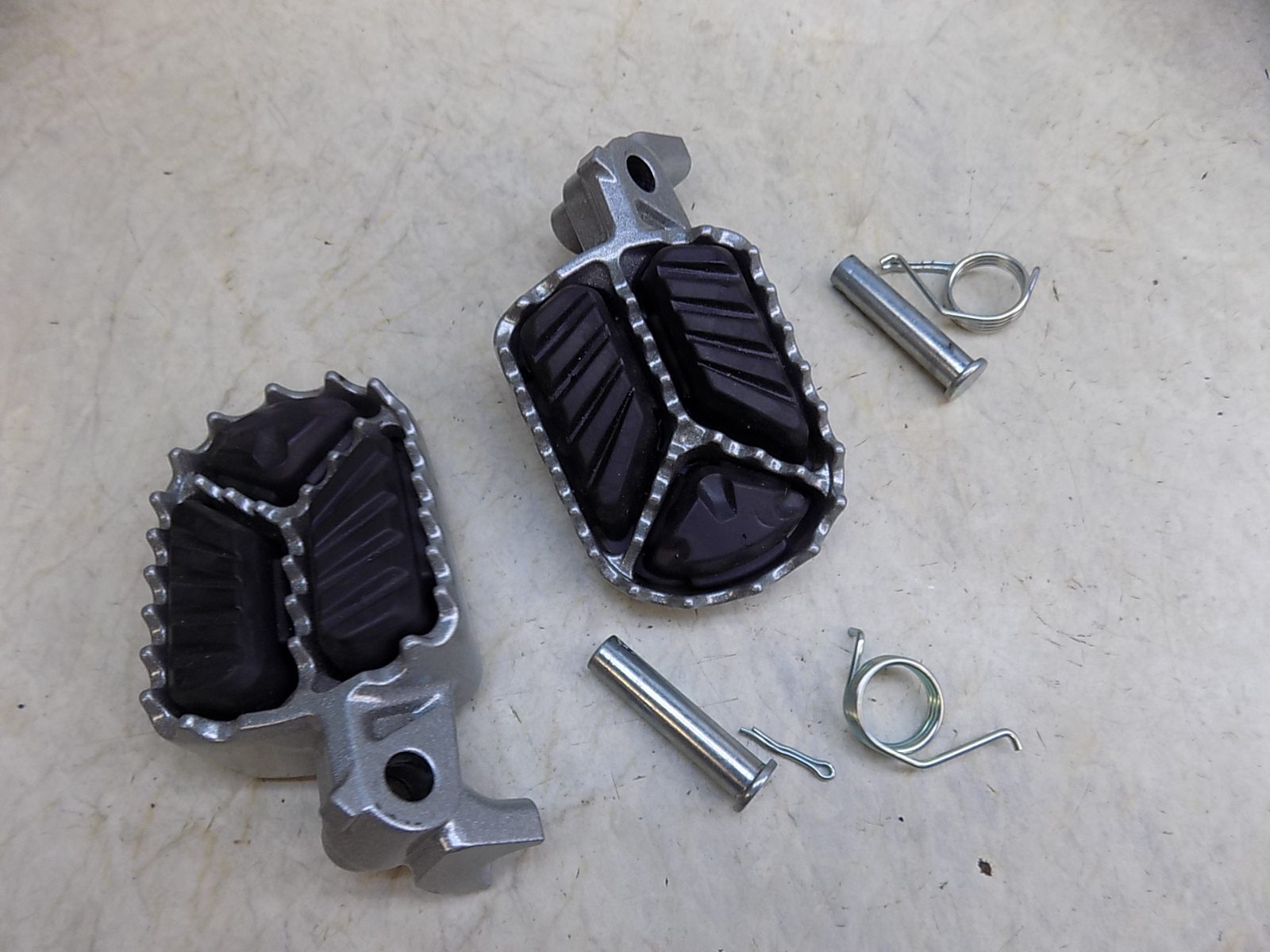 2026 Yamaha Tenere 700 OEM Rider Footpegs Pair with Pins and Springs