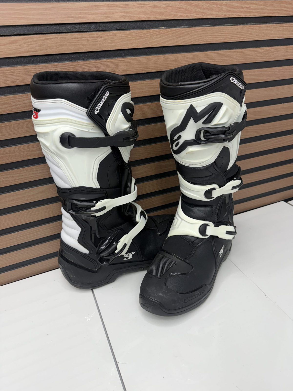Alpinestars Tech 3 Boots - Black / White - Size 10