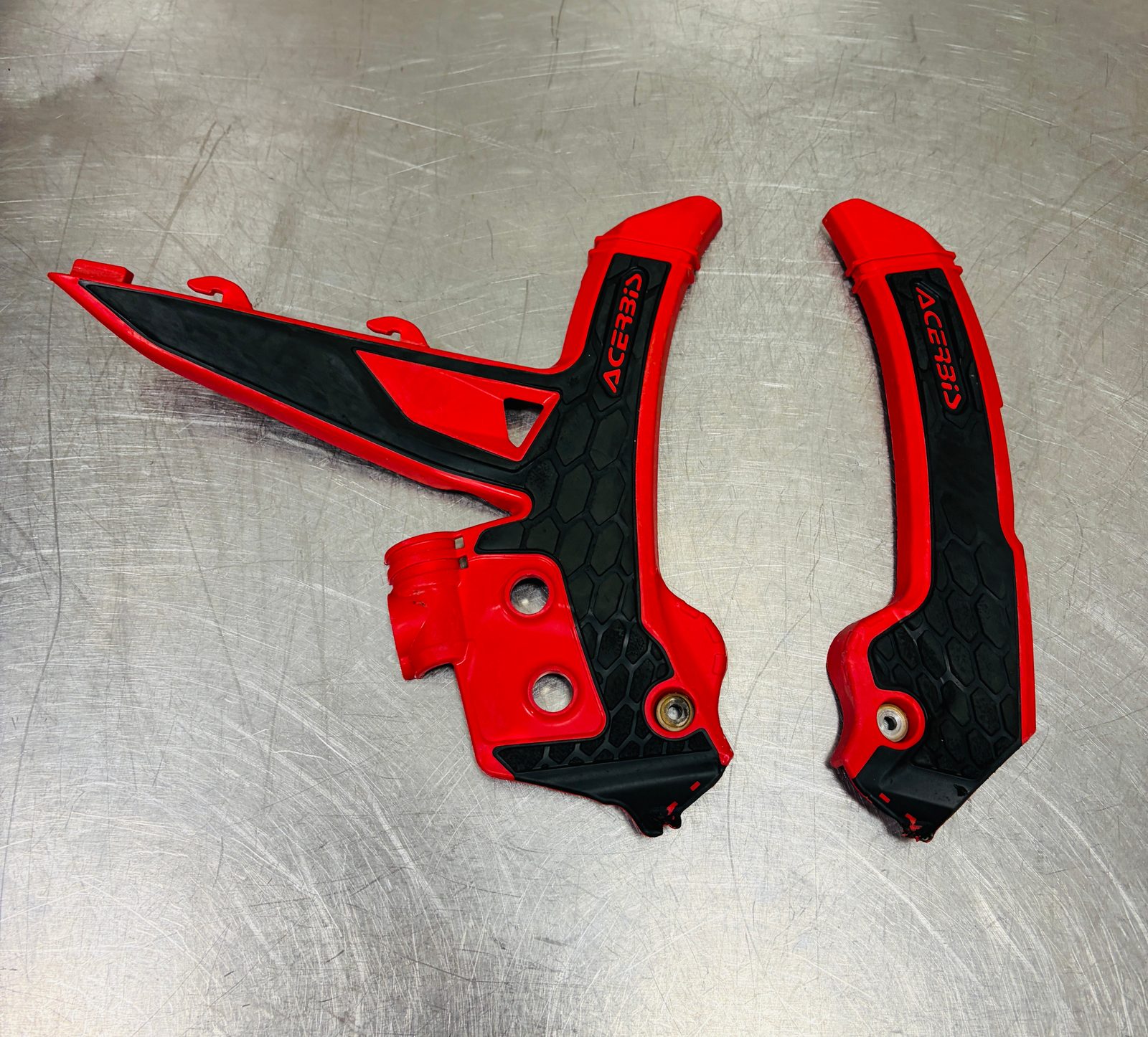 2024 GasGas MC250F Acerbis X-Grip Frame Guards Set Red Black - 2984761042