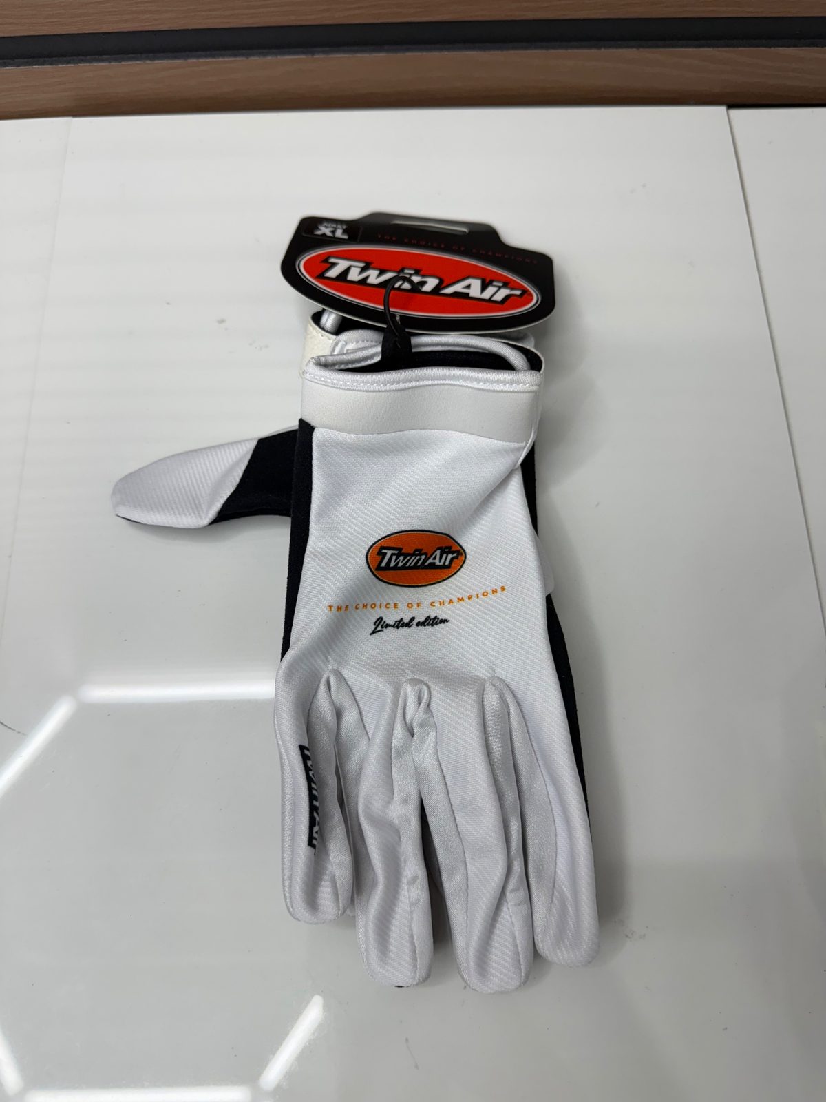 Twin Air Limited Edition Motocross Gloves White Orange Black Size XL New w/ Tags