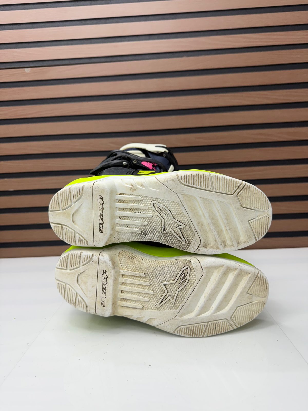 Alpinestars Tech 3S Youth Motocross Boots Pink Neon Yellow Size 5