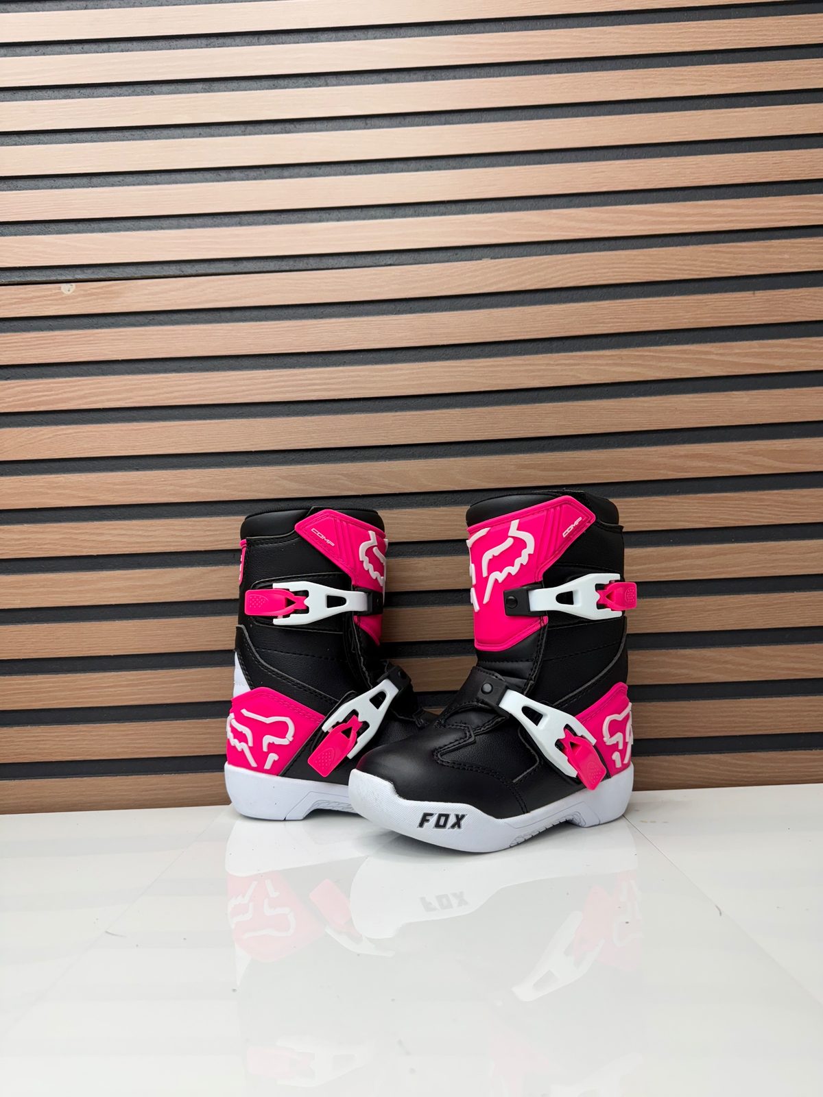 Open Box - Fox Racing Kids Comp K Boots Black / Pink - Size K13
