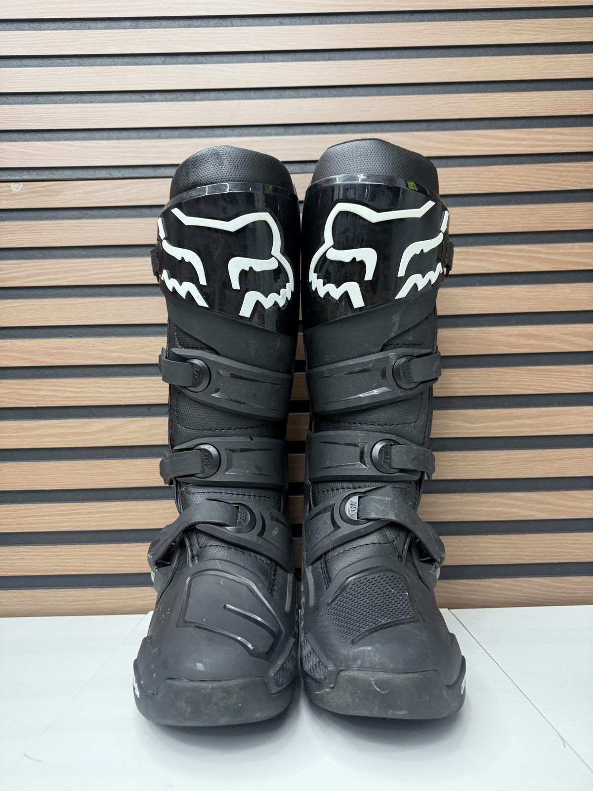 Fox Racing Comp Motocross Boots - Black / White - Size 8