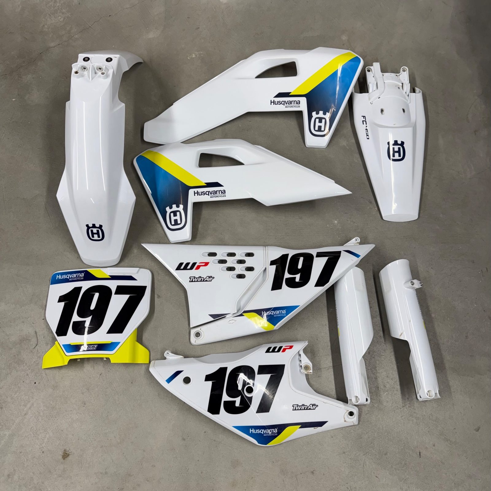2025 Husqvarna FC 450 OEM Complete Plastics Kit Fenders