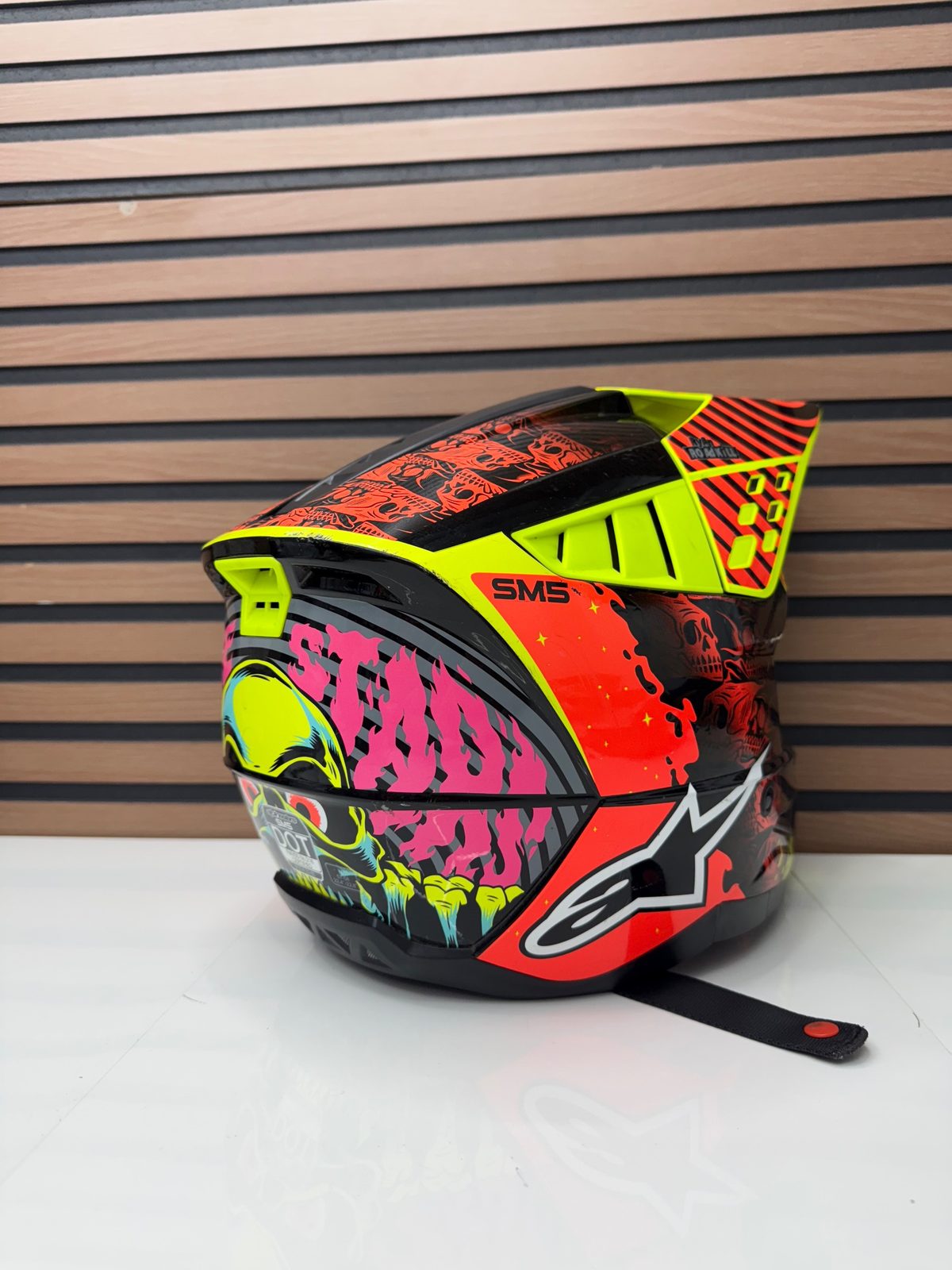 Alpinestars Supertech M5 SM5 Helmet Solar Flare Medium MX Offroad DOT ECE