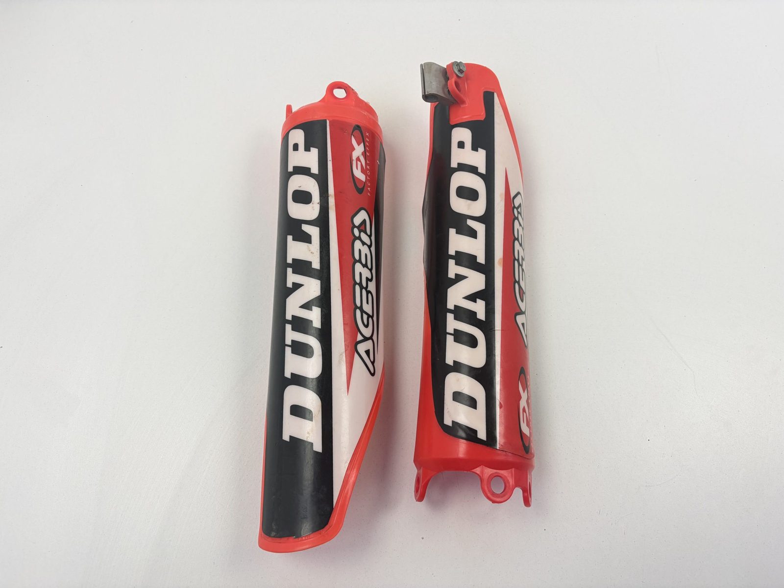 2004 Honda CRF450R Red Plastic Fork Guard Pair - 2006-2009