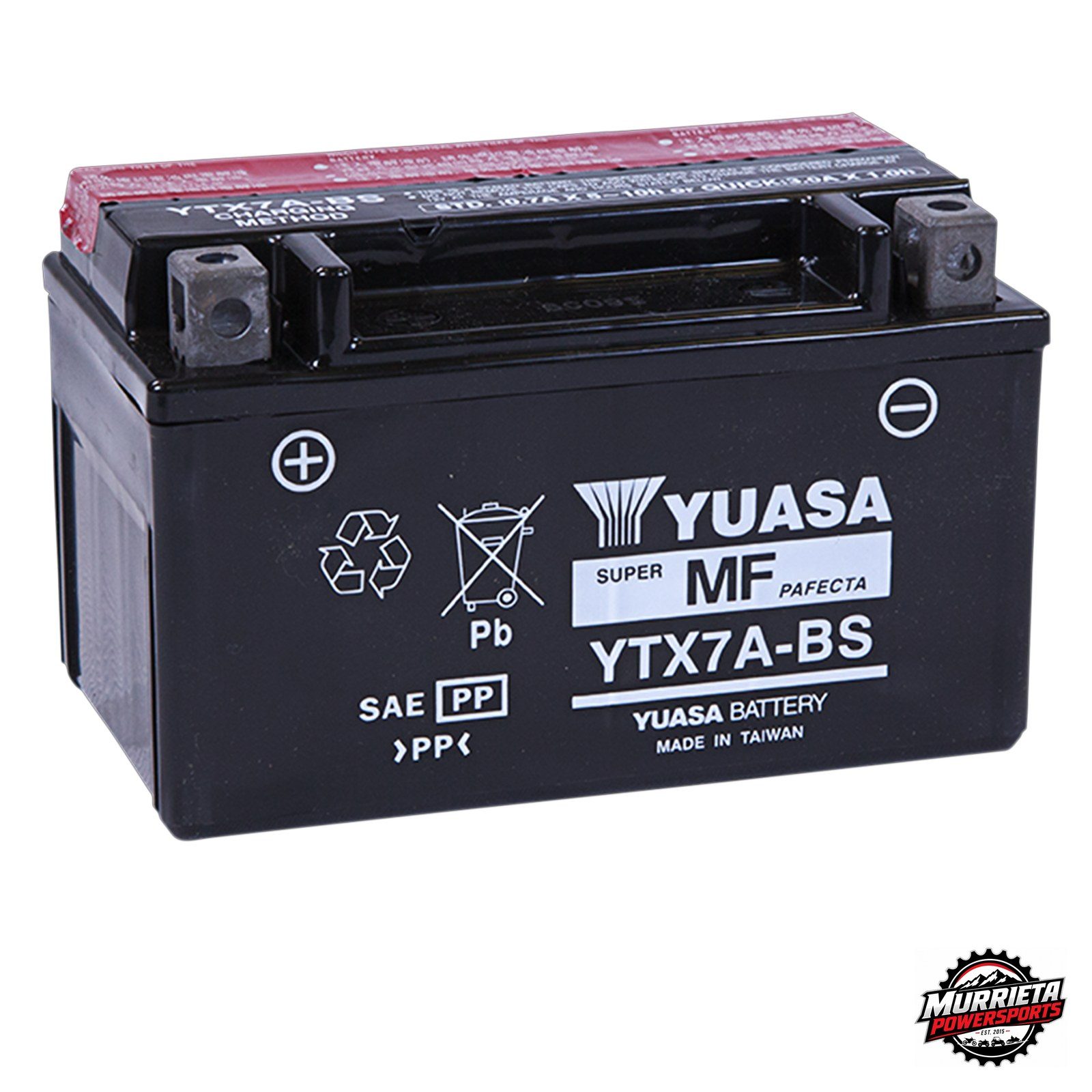 Yuasa YTX7A-BS AGM Battery 12V 105CCA Kymco People Super 8 Agility Scooter