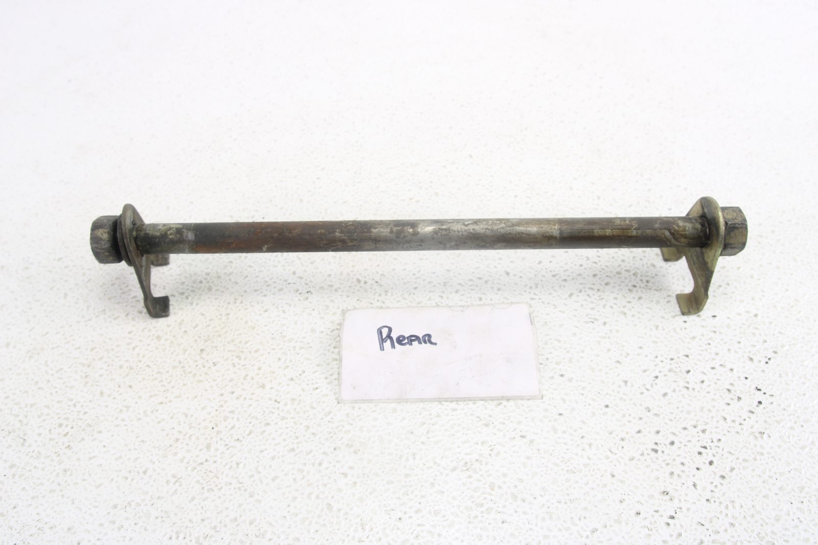 1992 Ducati 851 Sport Rear Axle Shaft with Chain Adjuster Blocks and Nut
