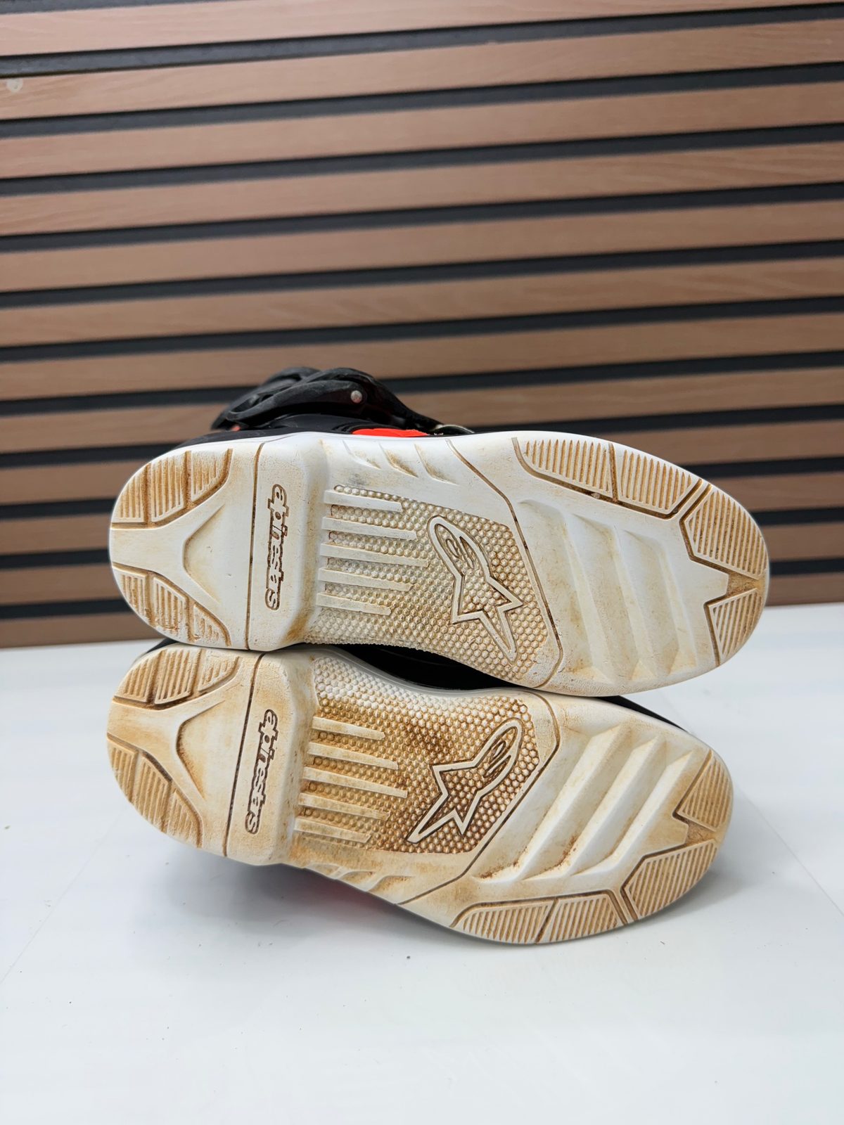 Alpinestars Tech 3S Youth Motocross Boots Orange / White - Size 1 US