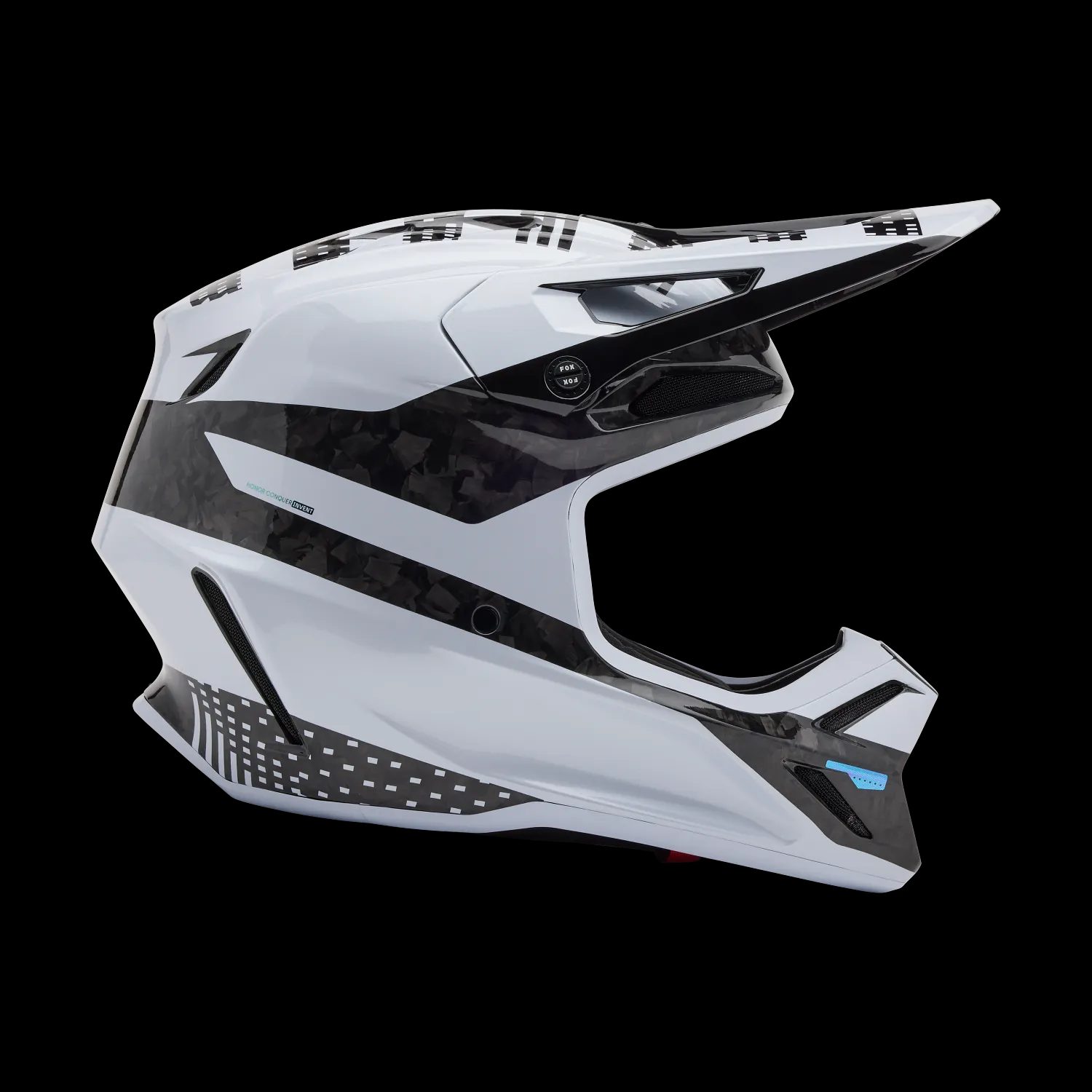 Fox Racing V3 RS - 50TH LE Helmet - White Size S - 32996-008-S