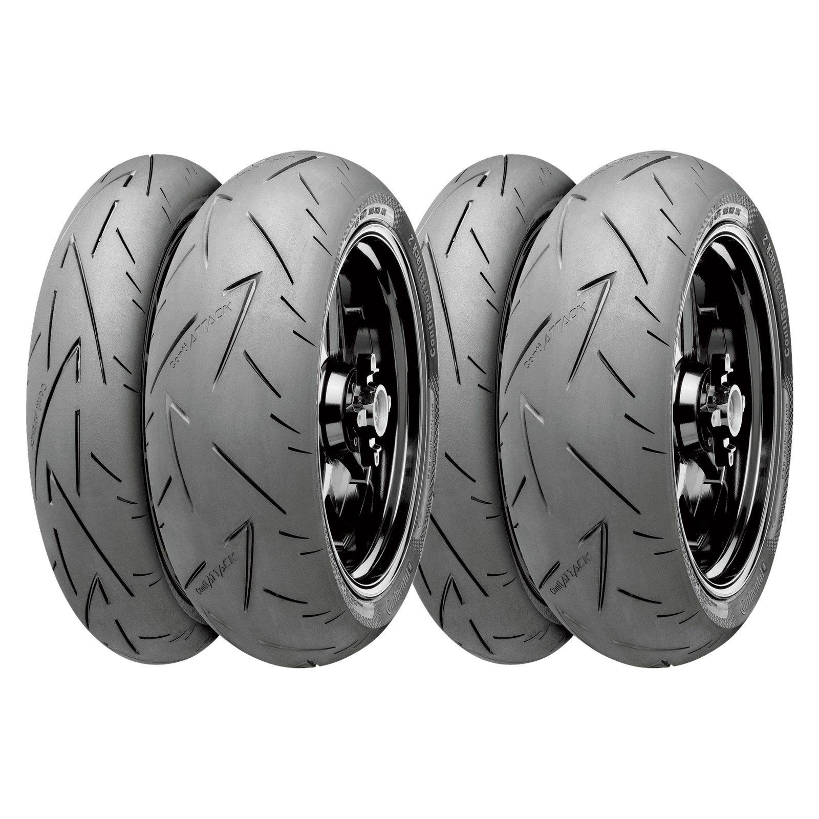 Continental ContiSportAttack 120/70ZR17 180/55ZR17 Front Rear Tire Set Sport