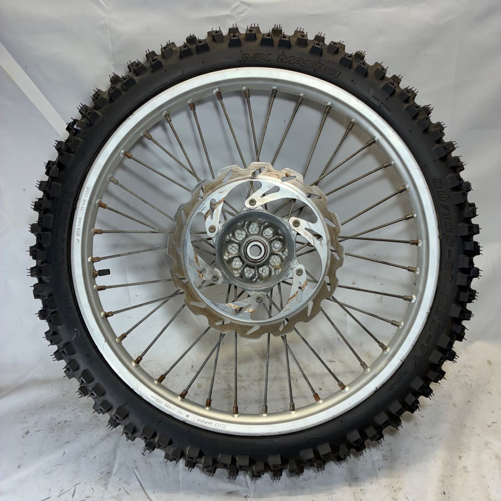 1996 KTM 300 EXC Front Wheel 21x1.60 Rim Hub Disc Tire