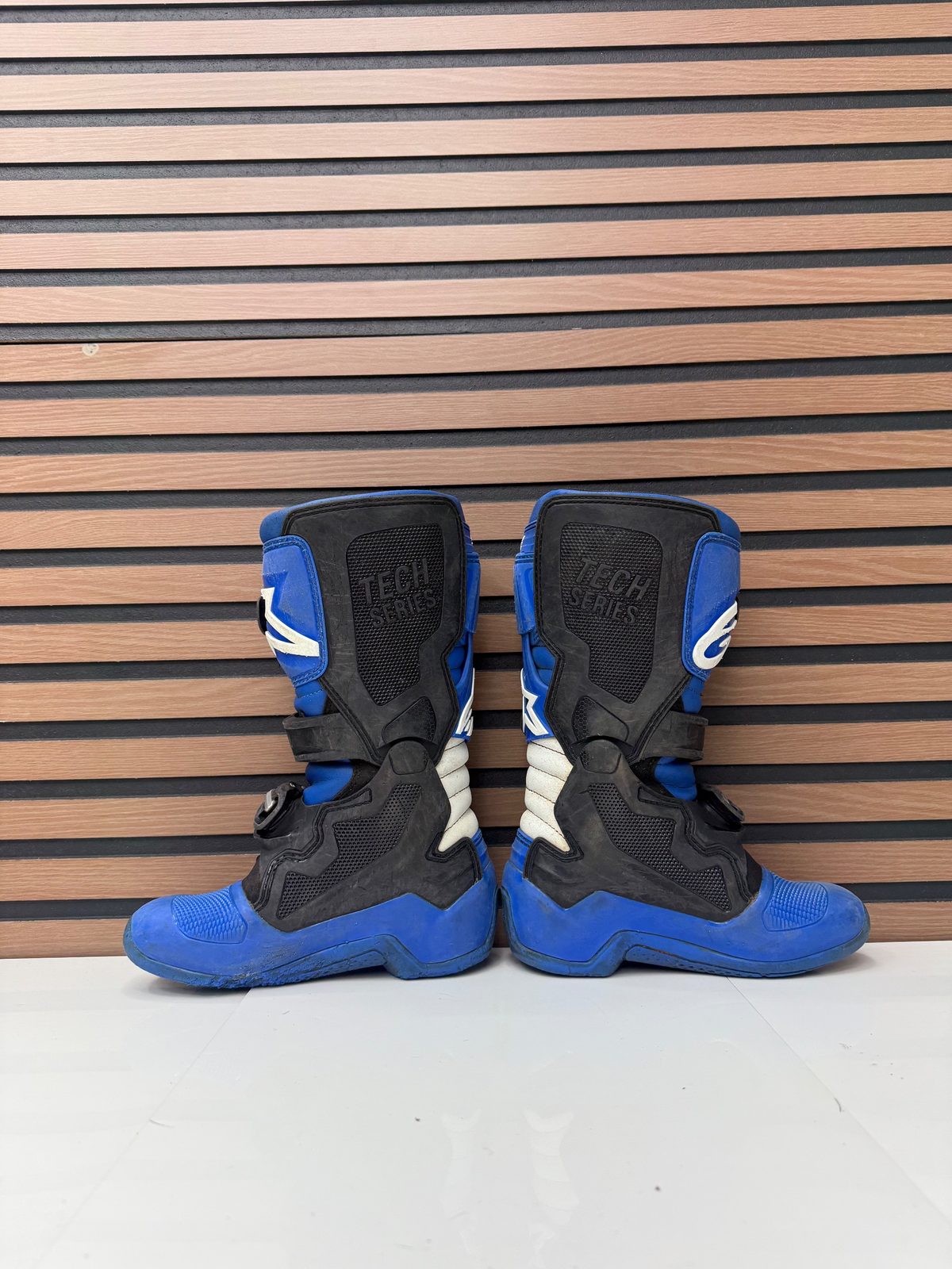 Alpinestars Tech 7S Youth Motocross Boots Blue / Black - Size 2 Youth EUR 34