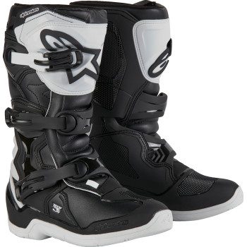 Alpinestars Youth Tech3S Boots - Black/White - US 5 / EU 38 2014024-21-5