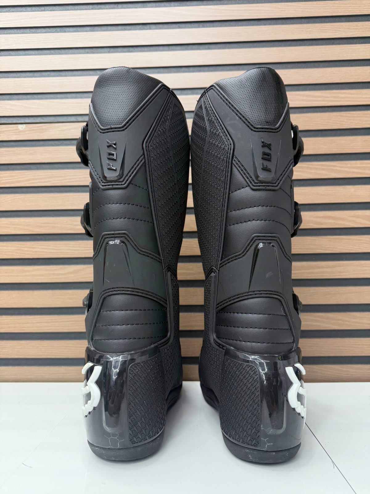 Fox Racing Comp Motocross Boots - Black / White - Size 8