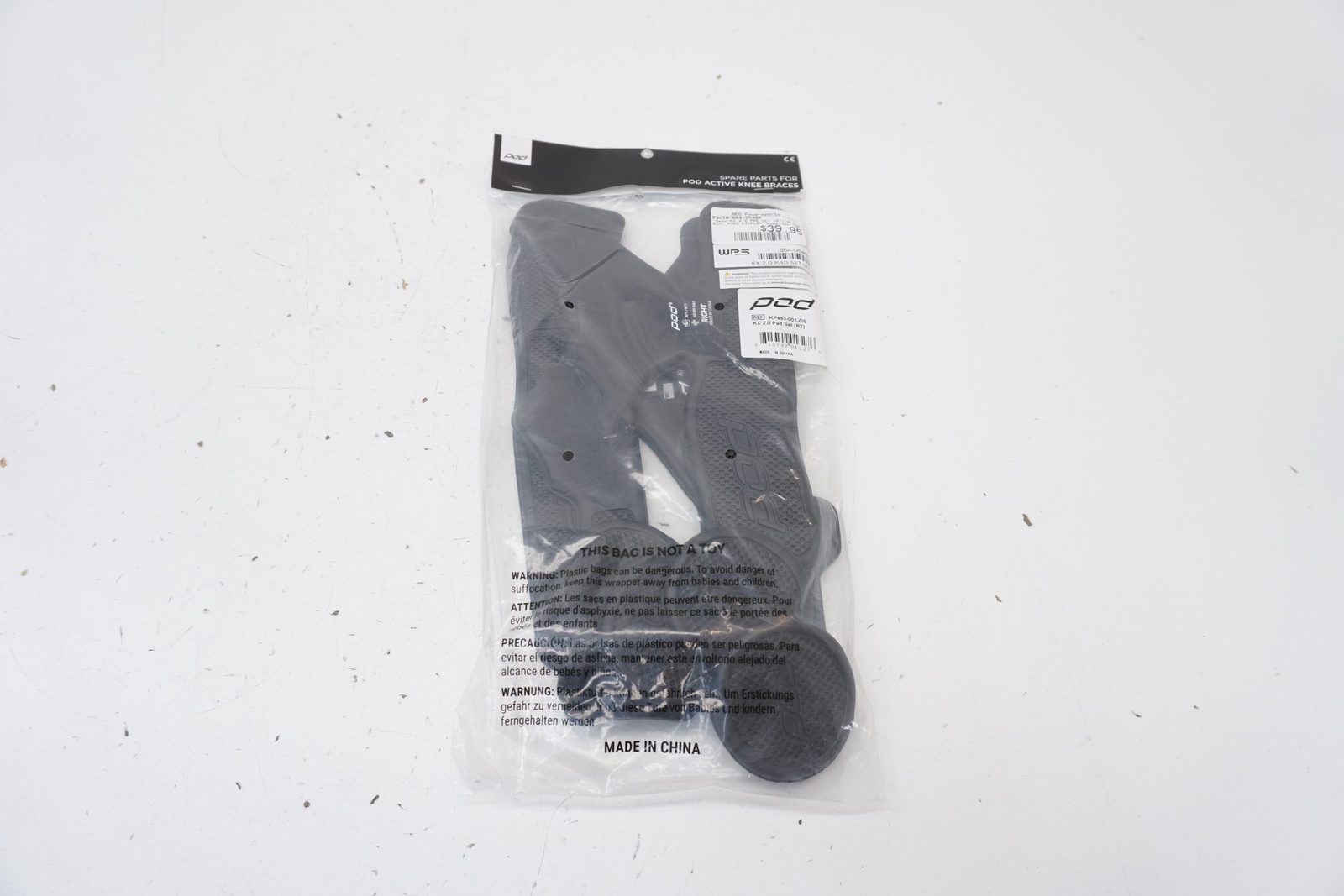 POD KX 2.0 Knee Brace Replacement Pad Set Right Black Motocross KP483-001-OS A1