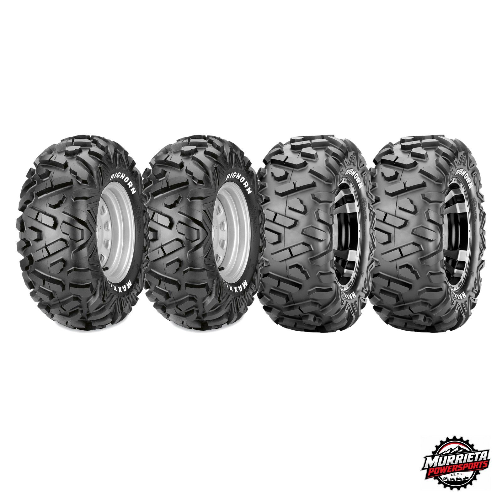Maxxis Bighorn Radial 26x9R14 Front 26x12R12 Rear ATV UTV Tire Set of 4