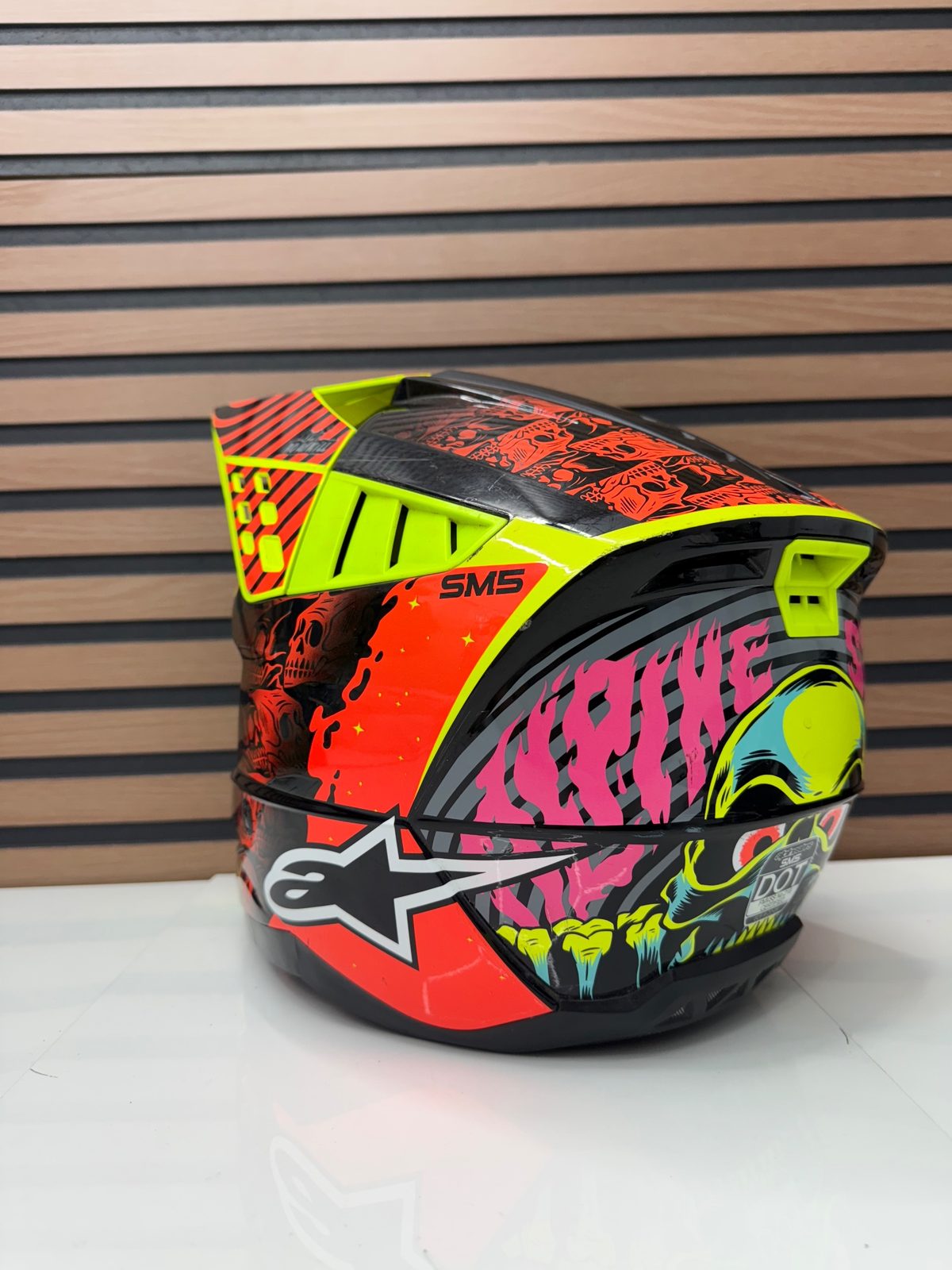 Alpinestars Supertech M5 SM5 Helmet Solar Flare Medium MX Offroad DOT ECE