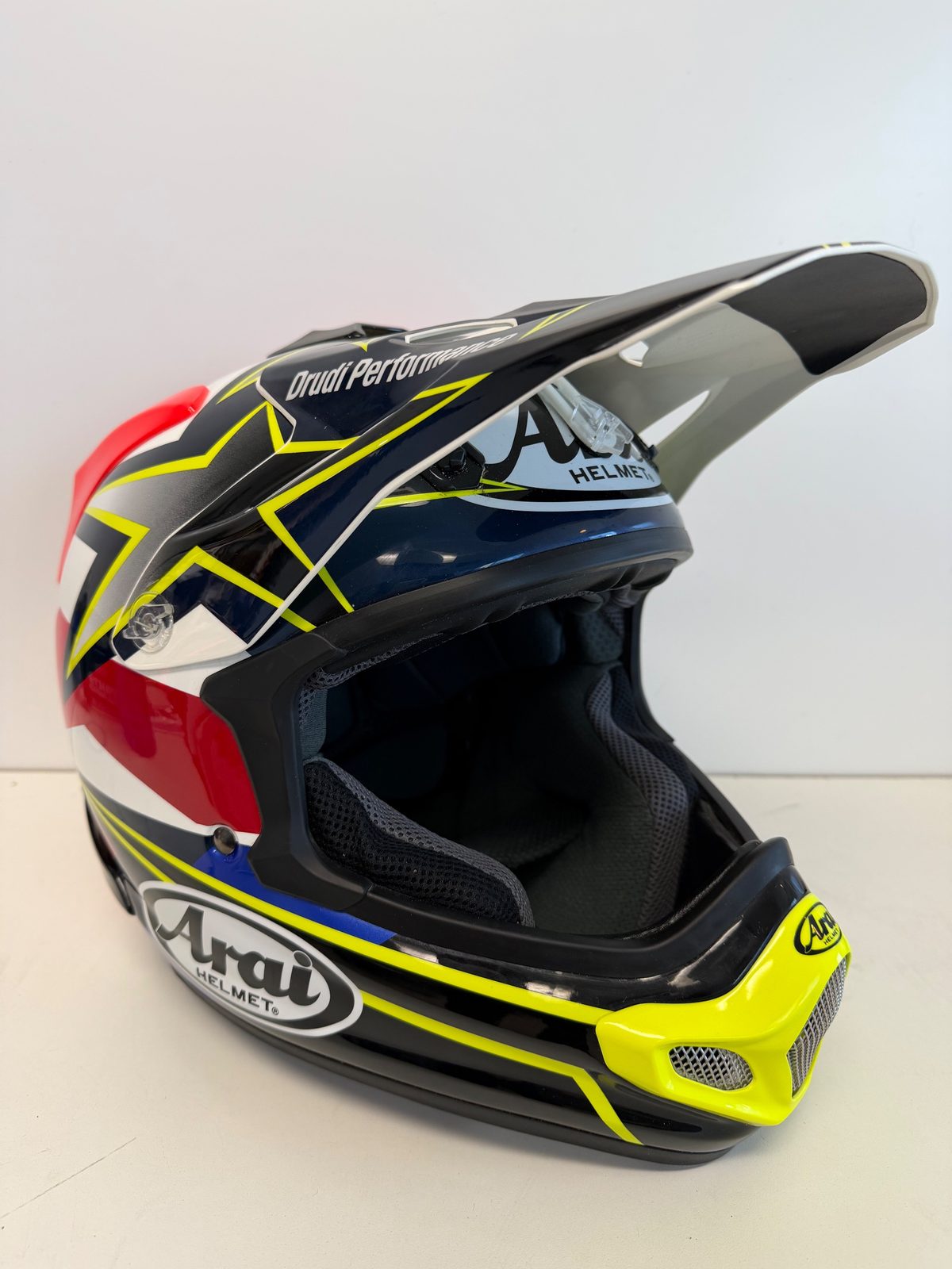 Arai VX-Pro4 Motocross Helmet Size M Blue Red White Drudi Performance